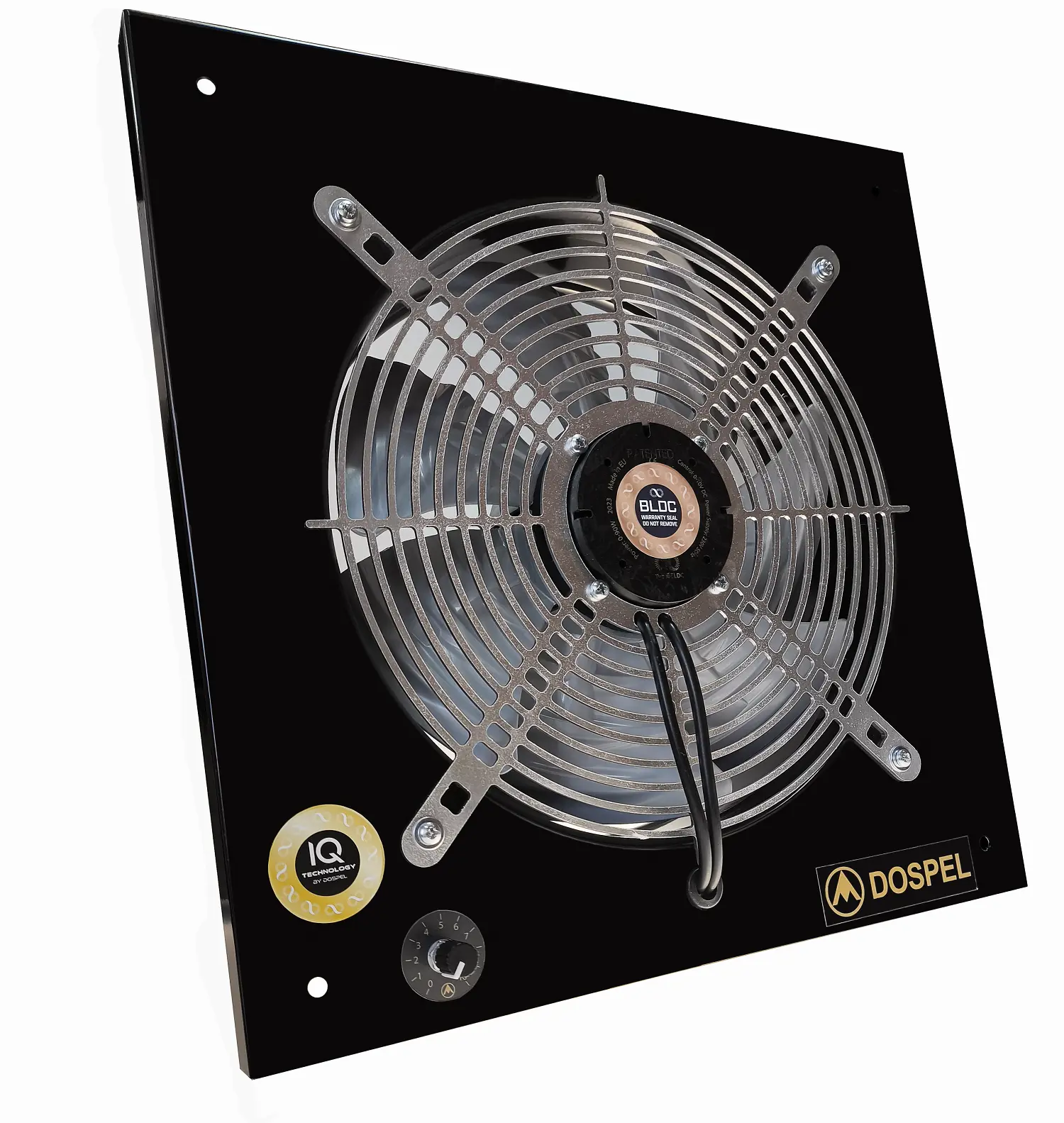 Изображение товара Вентилятор осевой вытяжной Dospel WOKS BLDC Silver D350 мм 60 дБ 2900 м³/ч цвет черный/серебристый