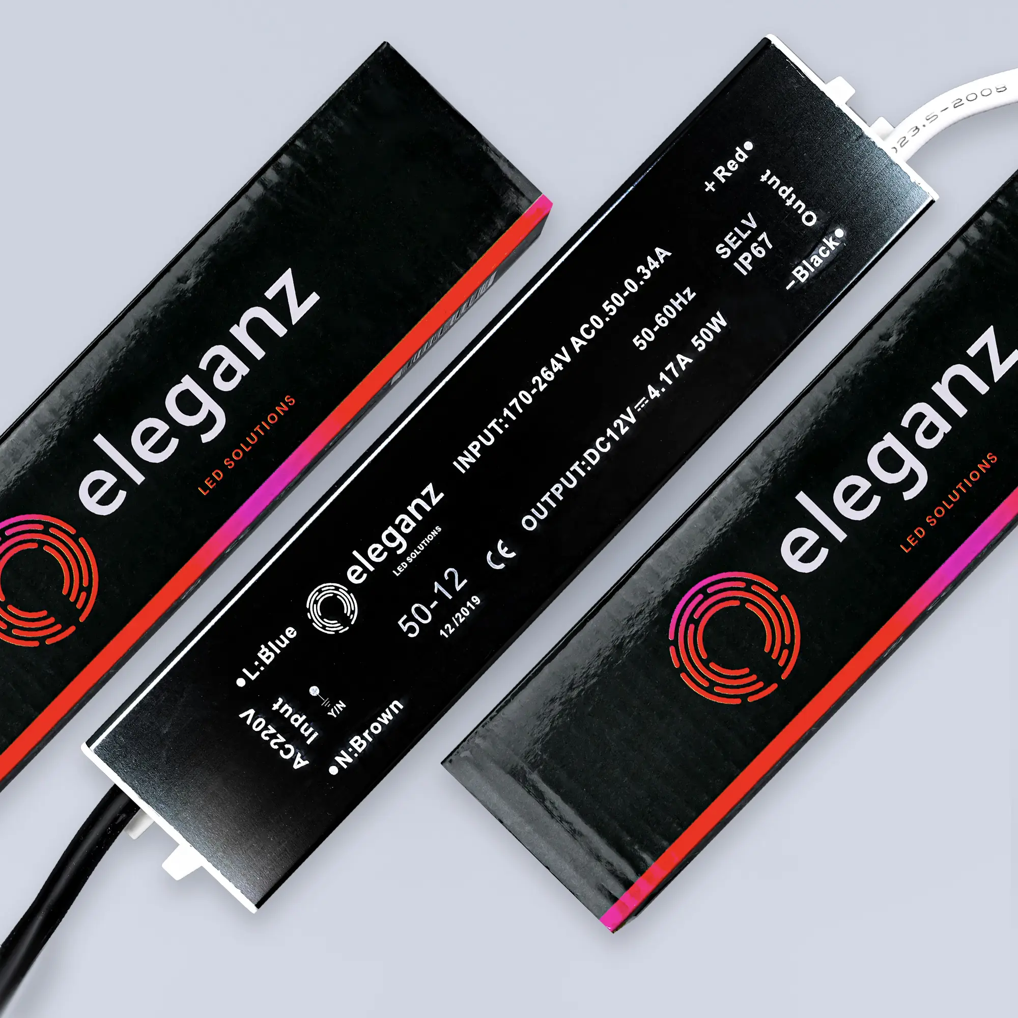 Изображение товара Блок питания влагозащищенный Eleganz 1116 для светодиодной ленты 170-240 В 50 Вт IP67