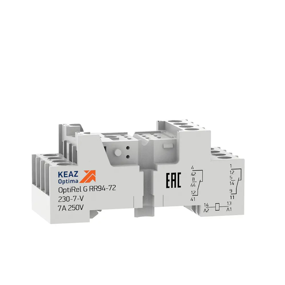 Изображение товара Розетка для реле КЭАЗ OptiRel G RR94-72-230-7-V 2 шт.