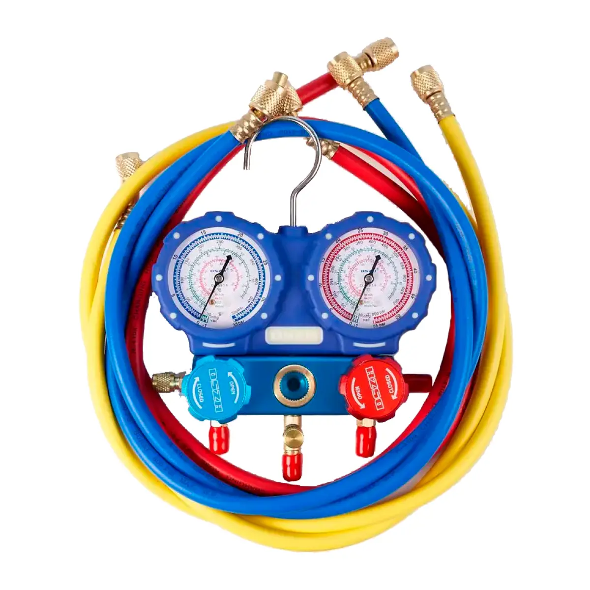 Изображение товара Манометрический двухвентильный коллектор DSZH WK-P3601S для фреонов R22 R134A R410