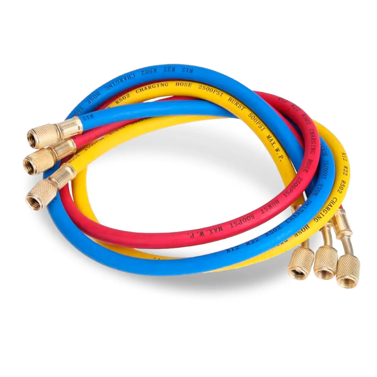 Изображение товара Шланг заправочный VALUE VRP-U-RYB 1/4" SAE до 34 бар 1.2 м