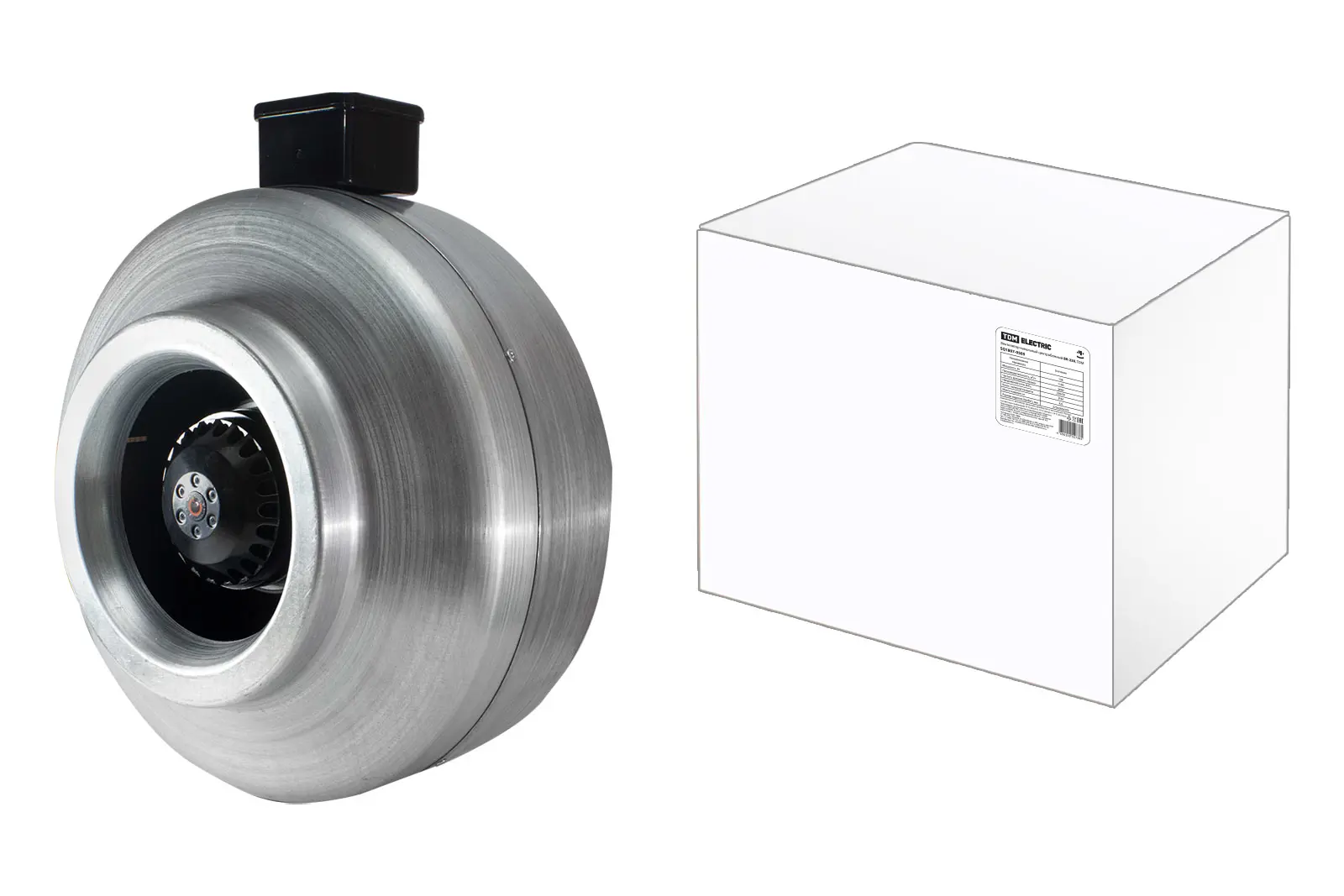 Изображение товара Вентилятор канальный центробежный Tdm electric SQ1807-0505 D250 мм 58 дБ 1400 м³/ч цвет серебряный