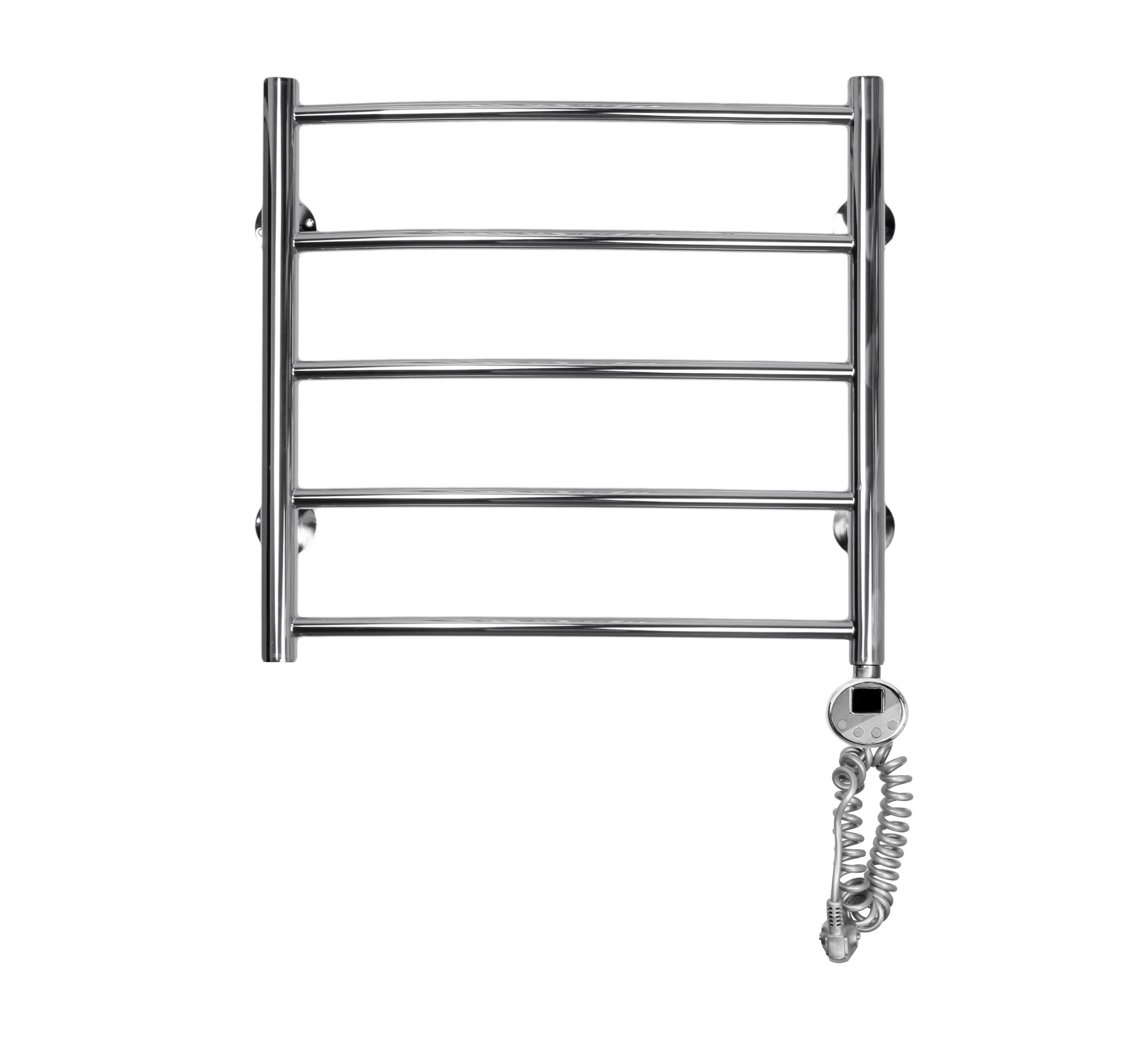 Изображение товара Полотенцесушитель электрический Domoterm Калипсо П5 ER 500x500 мм 300 Вт с терморегулятором лесенка цвет хром