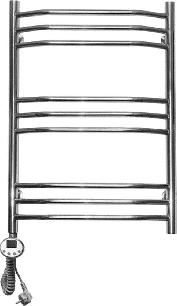 Изображение товара Полотенцесушитель электрический Domoterm Лаура П9 EL 500x700 мм 300 Вт с терморегулятором лесенка цвет хром