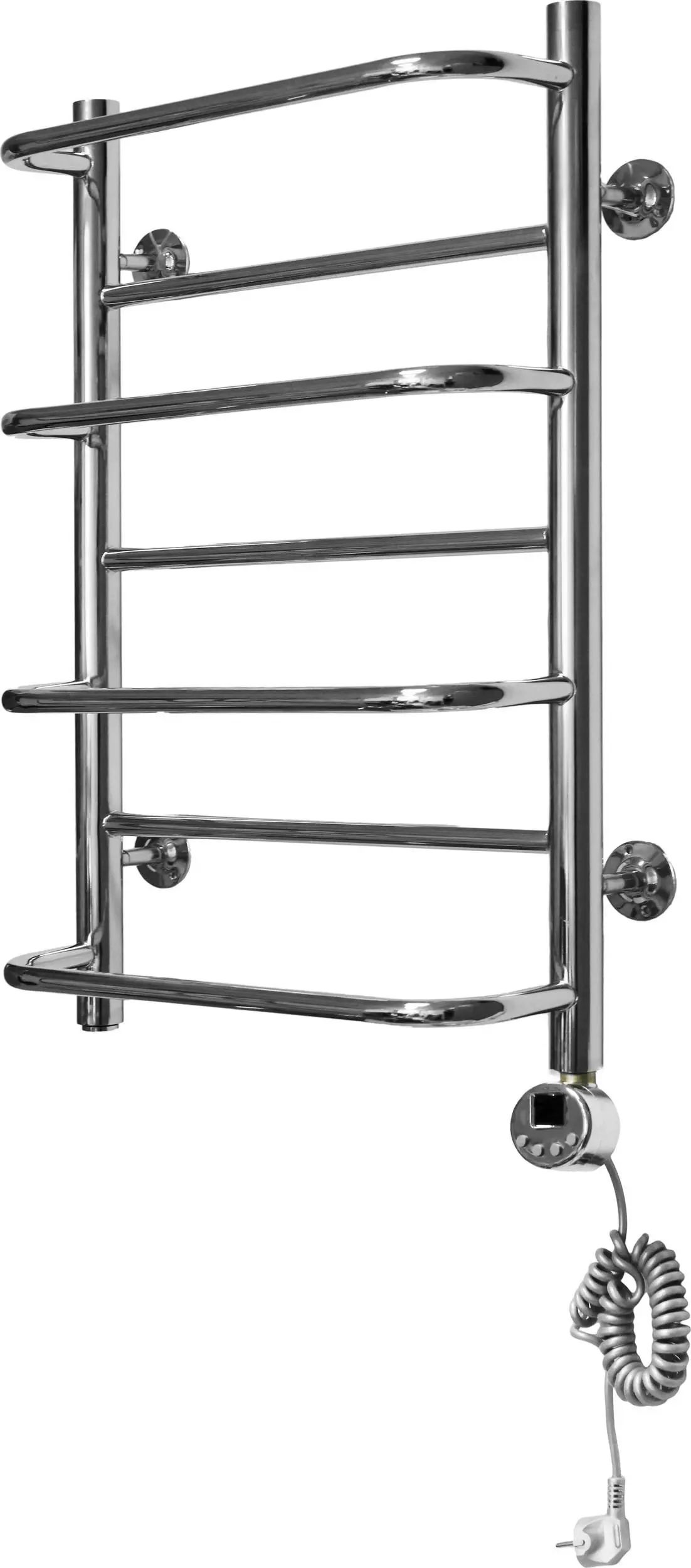 Изображение товара Полотенцесушитель электрический Domoterm Орфей П7 EL 500x700 мм 300 Вт с терморегулятором лесенка цвет хром