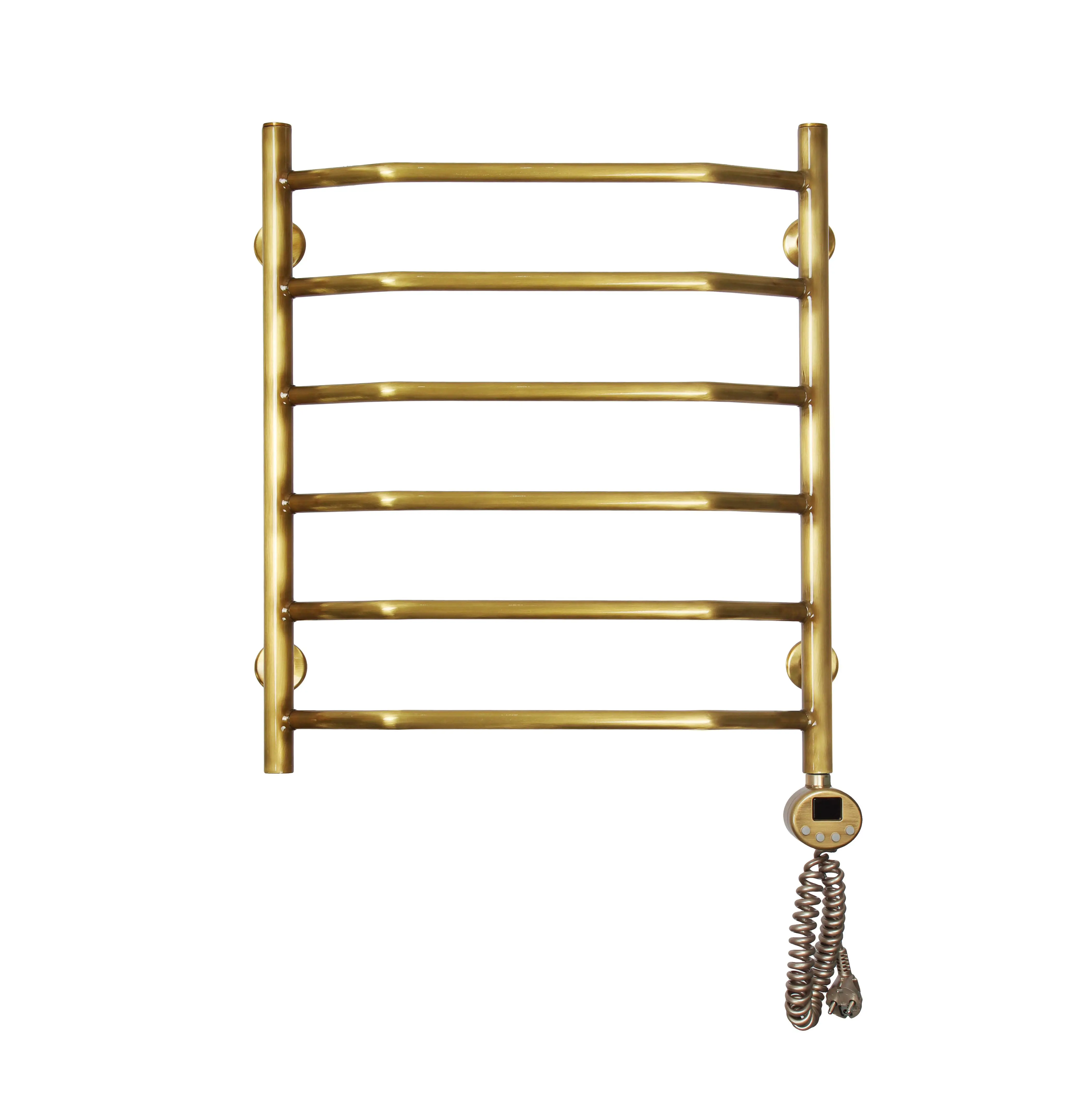 Изображение товара Полотенцесушитель электрический Domoterm Лаура П6 ER 500x800 мм 300 Вт с терморегулятором лесенка цвет бронзовый