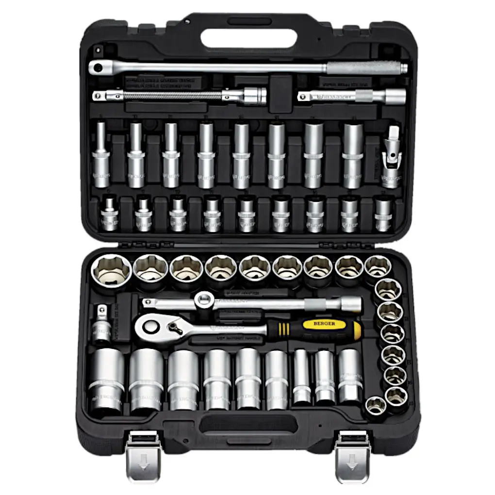 Изображение товара Набор инструментов Berger Мёрс BG050-12 50 предметов комплект для ремонта автомобиля