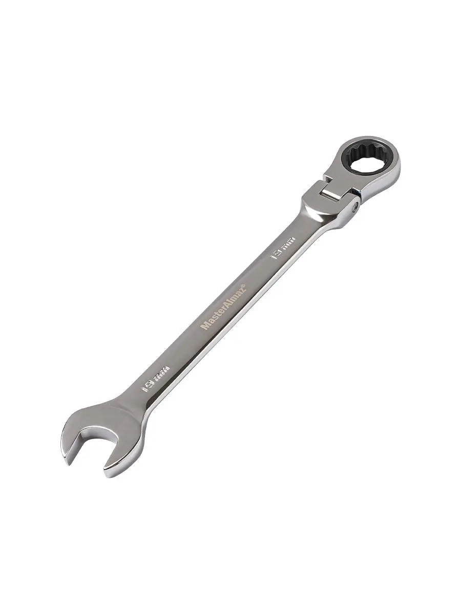 Изображение товара Ключ комбинированный шарнирный с трещоткой МастерАлмаз 10502925 19 мм
