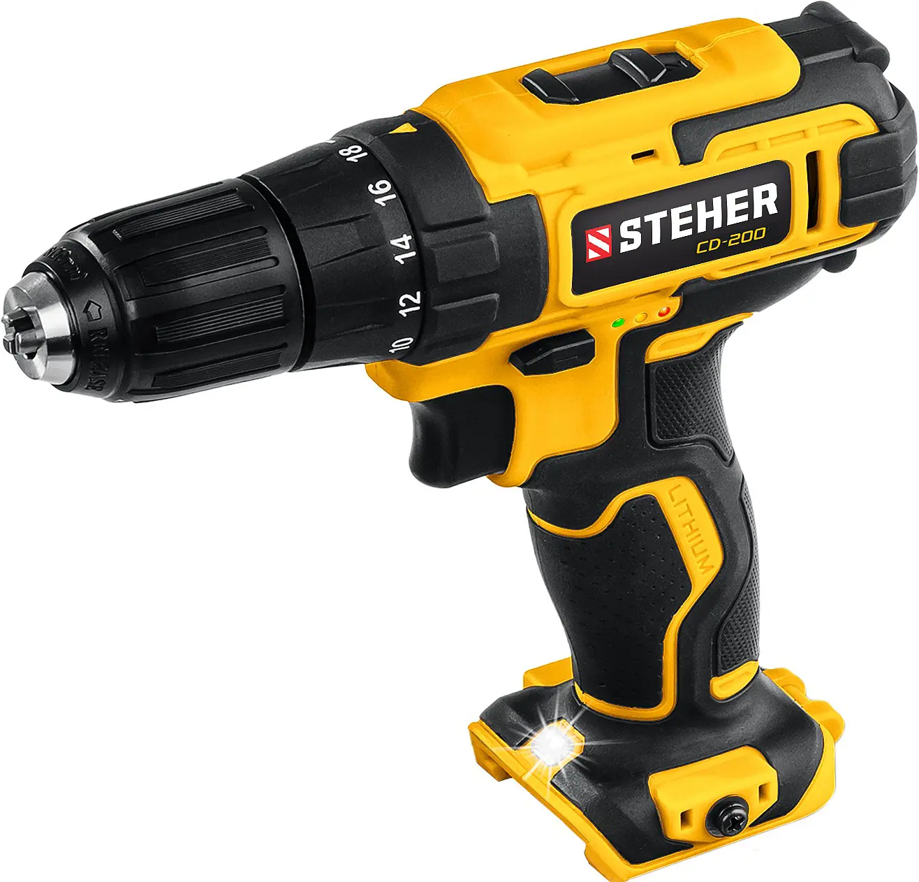 Изображение товара Аккумуляторная дрель-шуруповерт Steher CD-200 20 В Li-Ion без АКБ и ЗУ