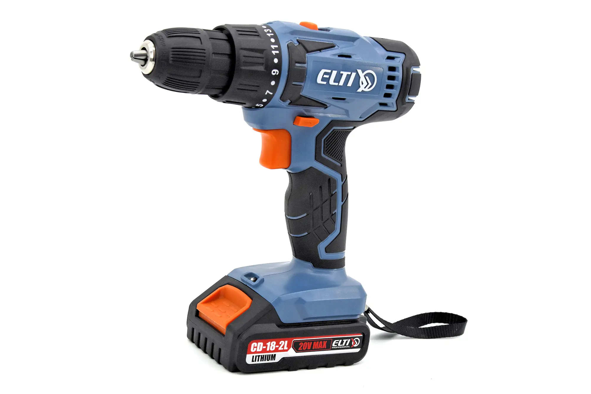 Изображение товара Дрель-шуруповерт аккумуляторная Elti CD-18-2L, 20 В Li-Ion 2x2 Ач