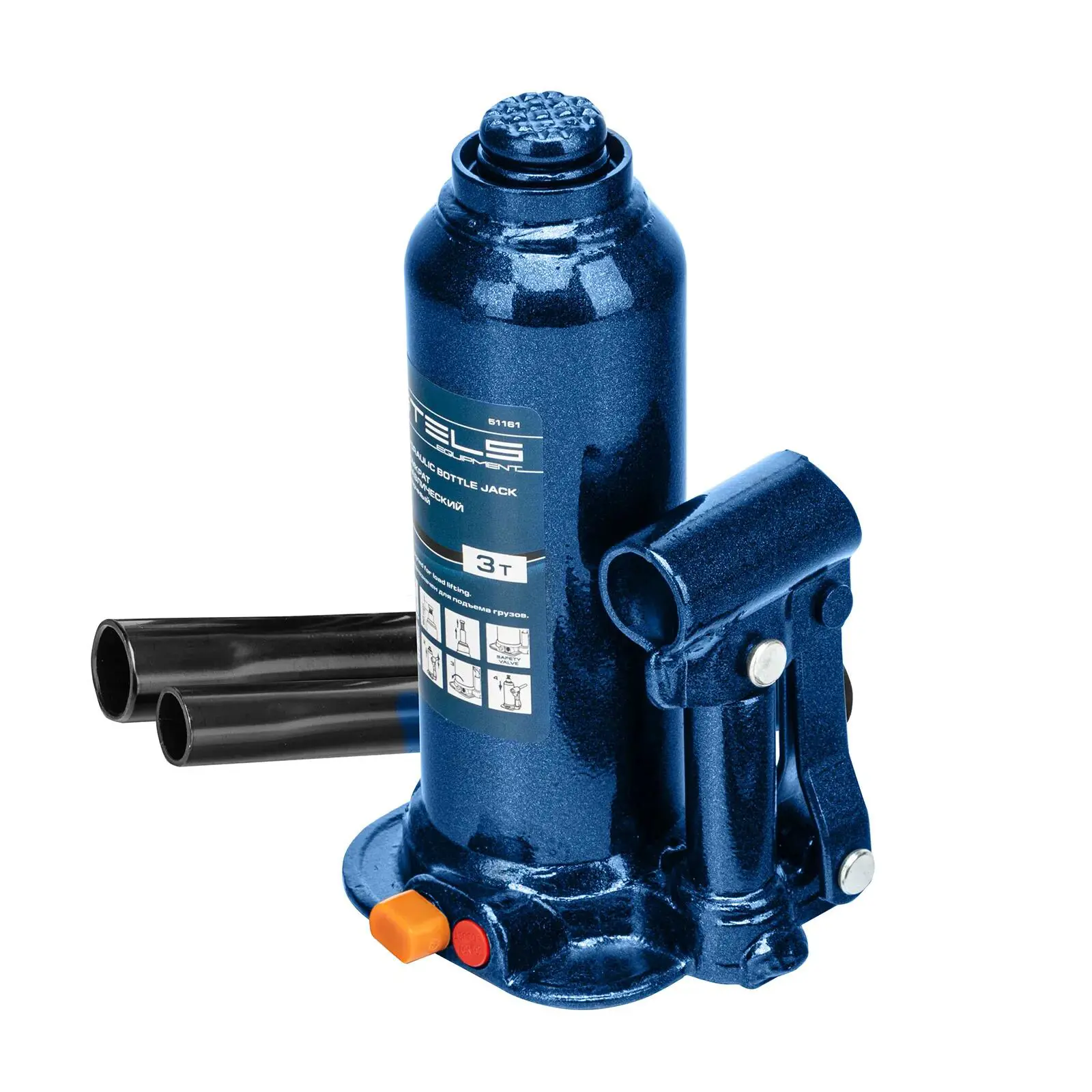 Изображение товара Домкрат бутылочный гидравлический Stels 51161 до 3 т, 188-363 мм