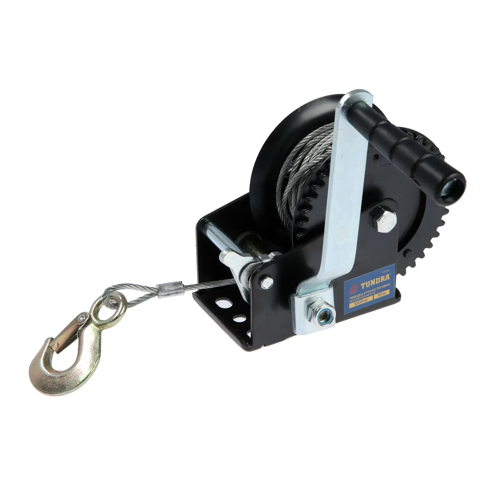 Изображение товара Лебедка ручная барабанная Tundra 1002765 1000 кг для перемещения грузов