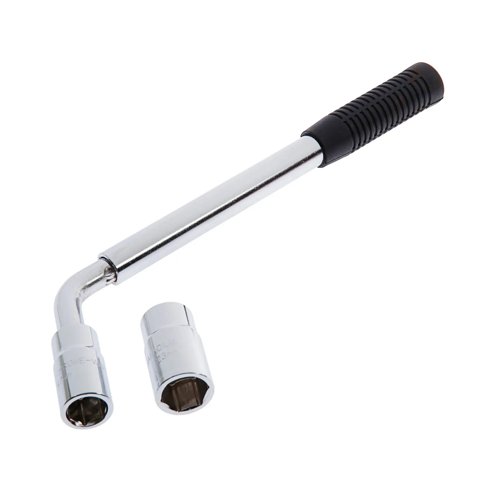 Изображение товара Ключ баллонный Г-образный Тундра 763817 17x19x21x23 мм длина 415 мм