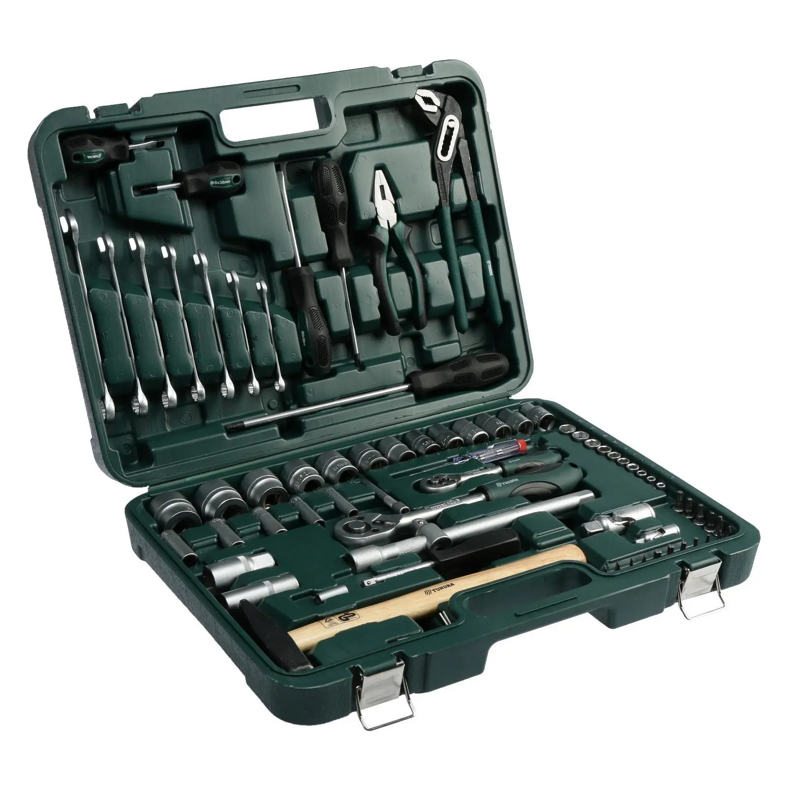 Изображение товара Набор инструментов автомобильный Тундра 881831, 75 предметов