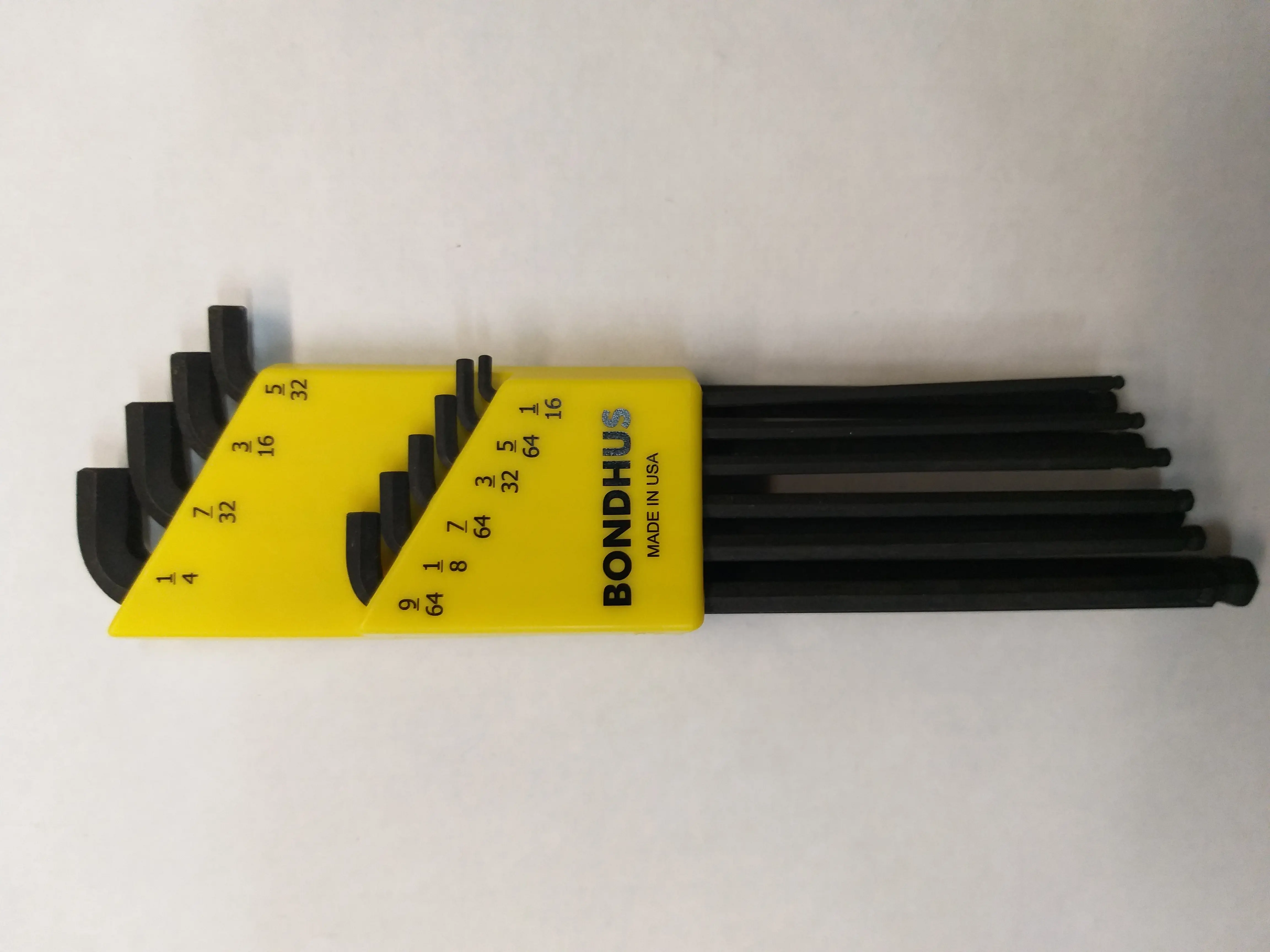 Изображение товара Набор шестигранных ключей Bondhus 16538 10 шт., 1/16-1/4 дюйма