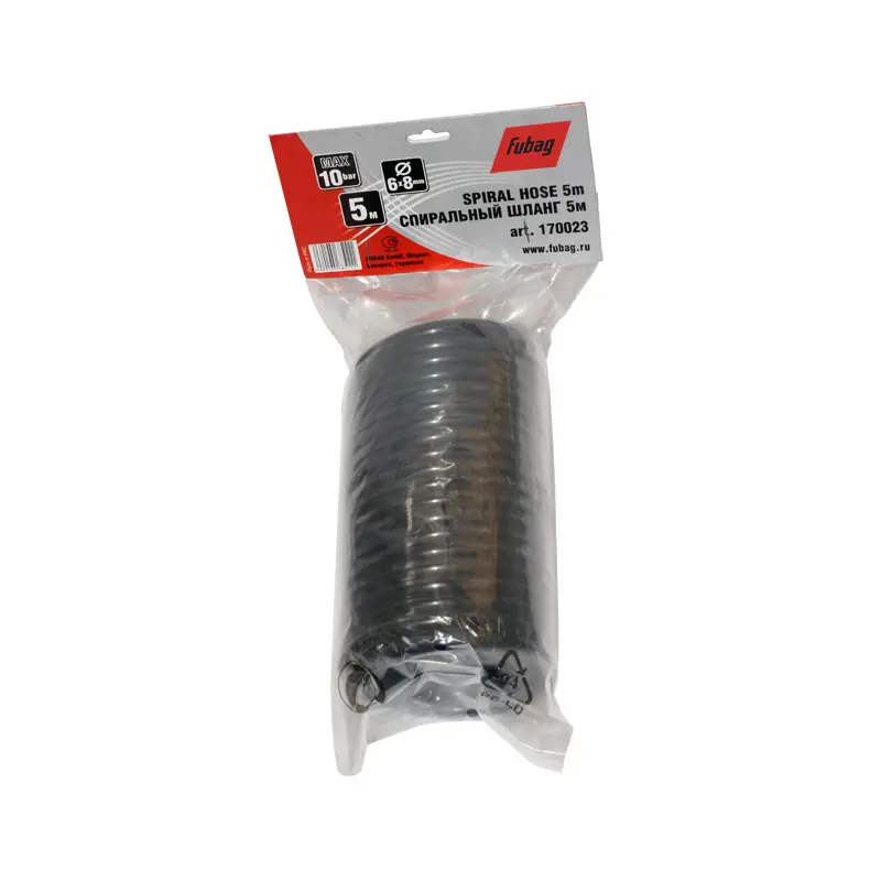 Изображение товара Шланг для компрессора Fubag 170023 5 м 10 бар нейлон соединение Rapid