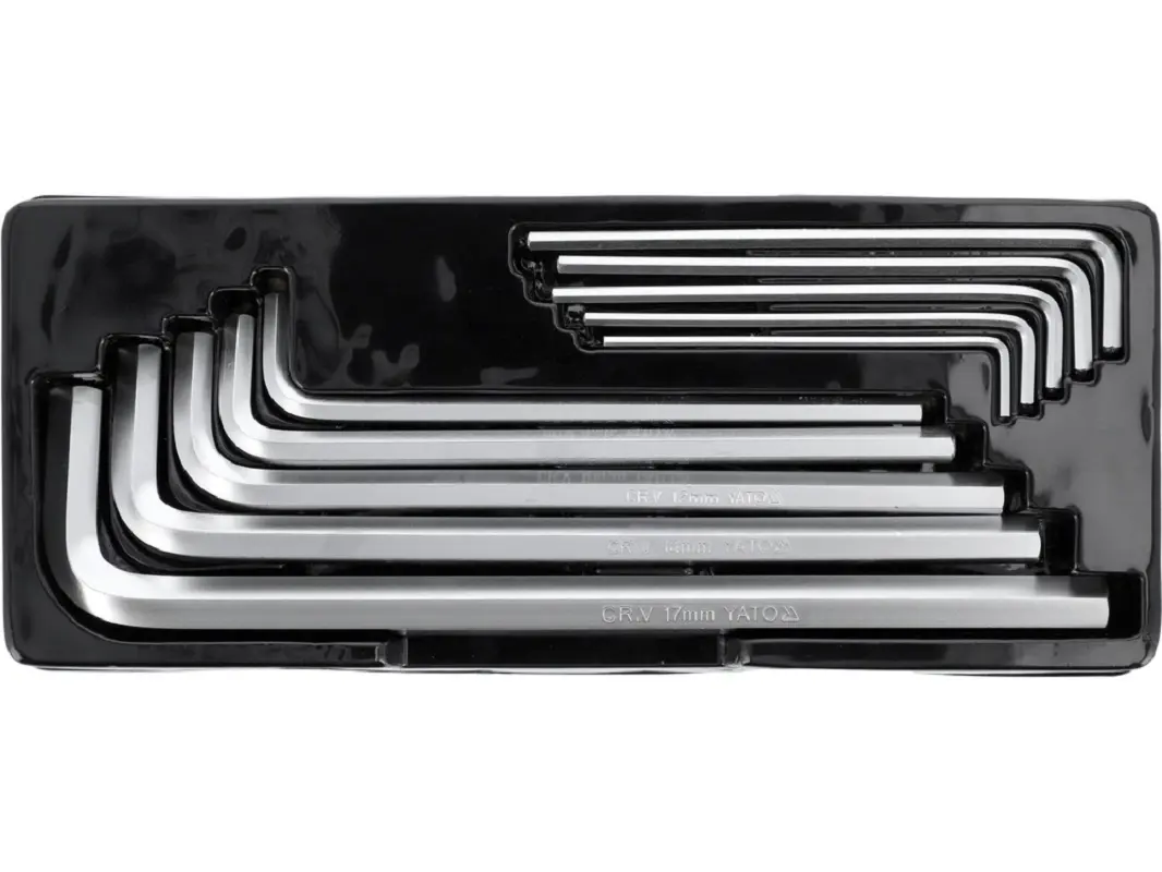 Изображение товара Набор ключей имбусовых шестигранных Yato YT-0519 3-17 мм, 10 предметов