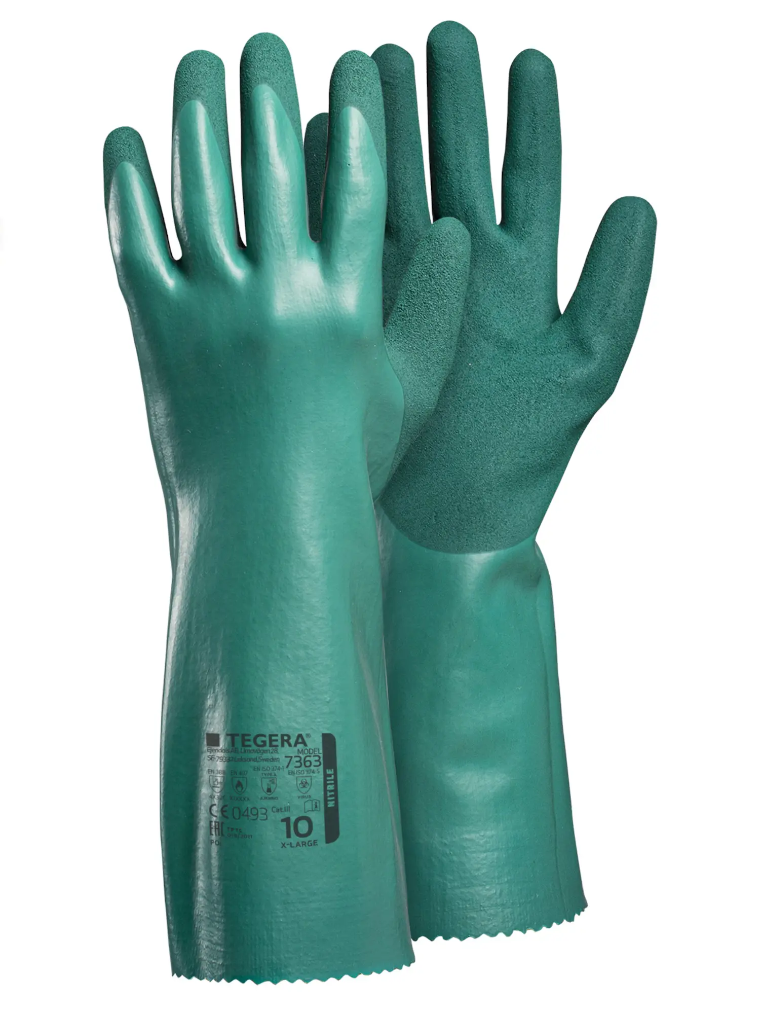 Изображение товара Перчатки нейлоновые Tegera 7363-8, размер 8, обливные