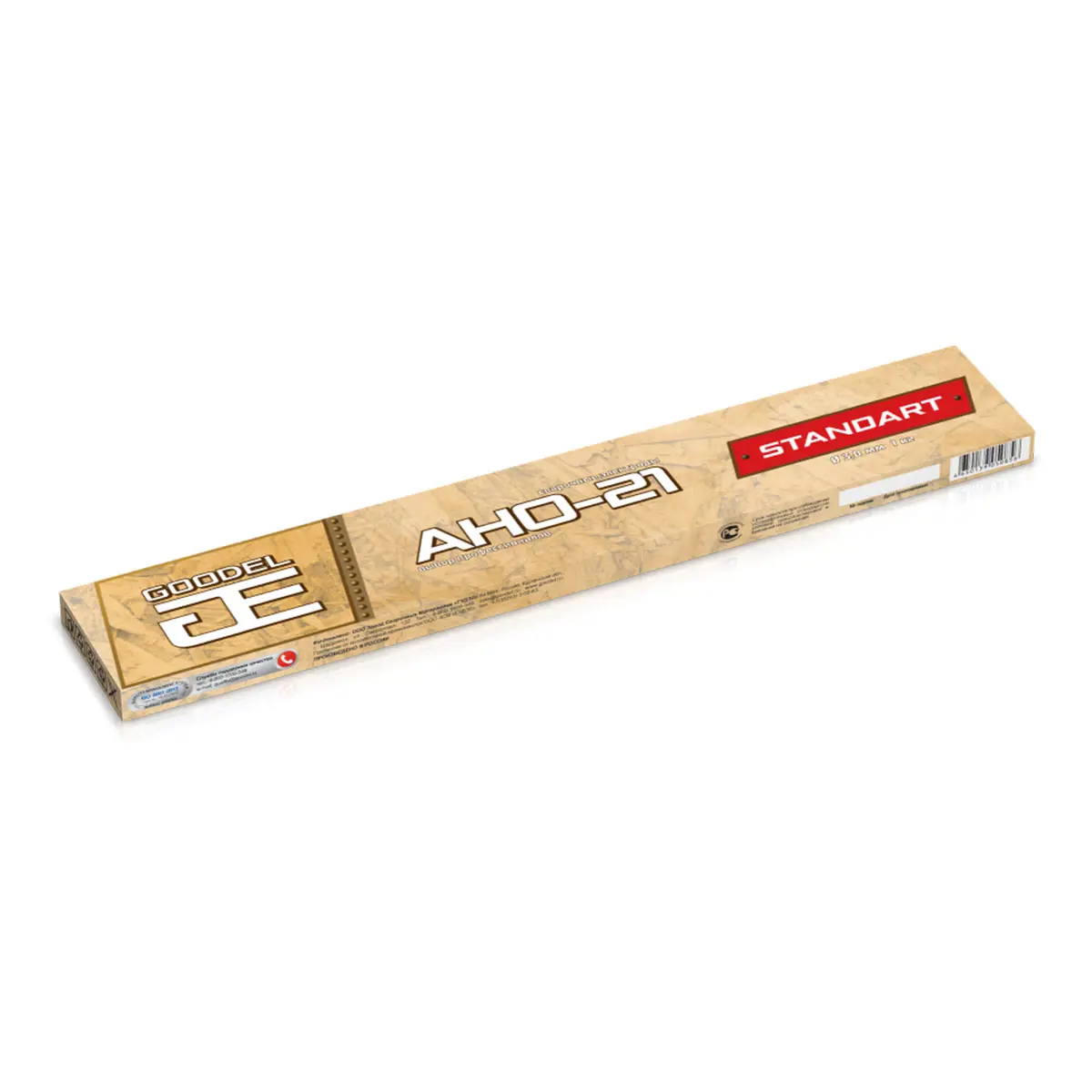 Изображение товара Электрод сварочный АНО-21 3 мм 1 кг GOODEL для углеродистых сталей