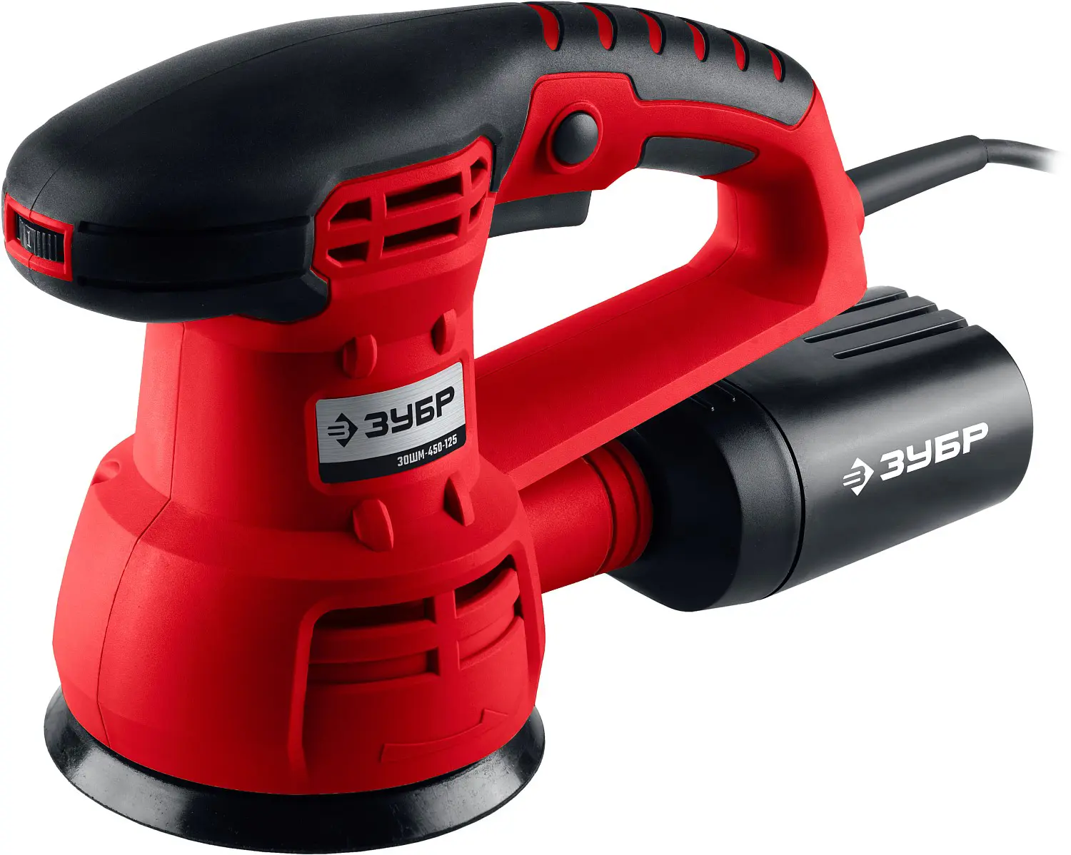 Изображение товара Эксцентриковая шлифмашина Зубр ЗОШМ-450-125 125 мм 450 Вт с системой пылеудаления