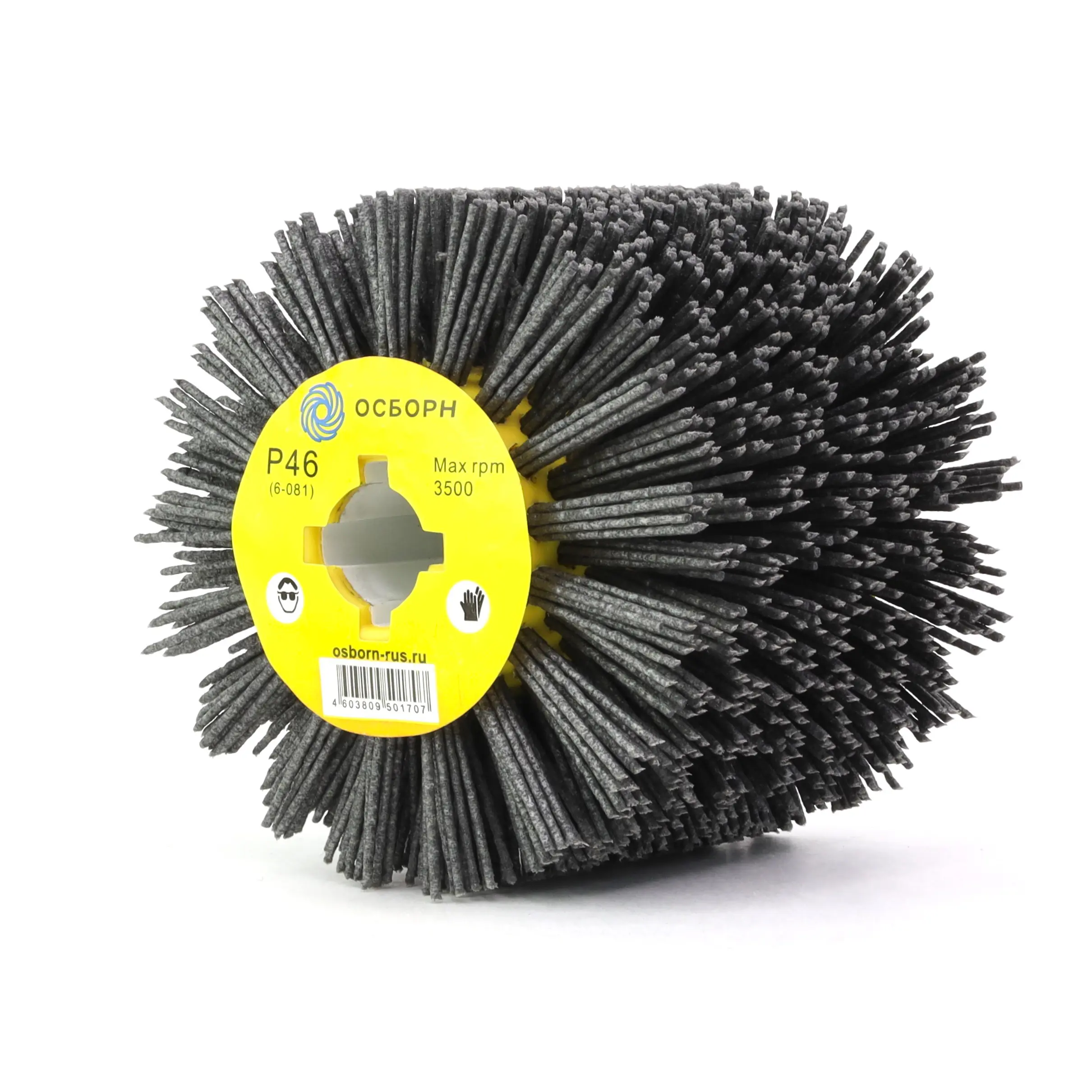 Изображение товара Кордщетка цилиндр для щеточной машины Осборн 6-081 P46 19x110 мм для браширования шлифования