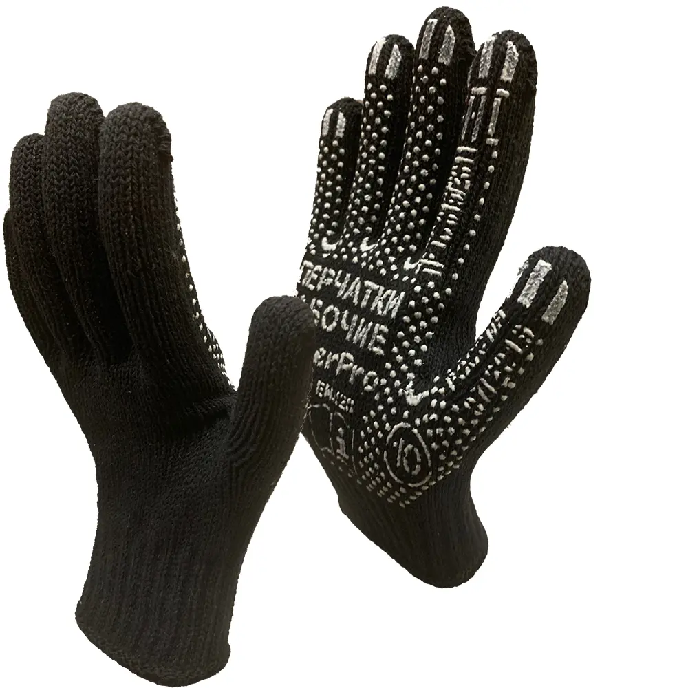 Изображение товара Перчатки хлопковые Master-Pro Мастер 6907-M, размер 10/XL, утепленные