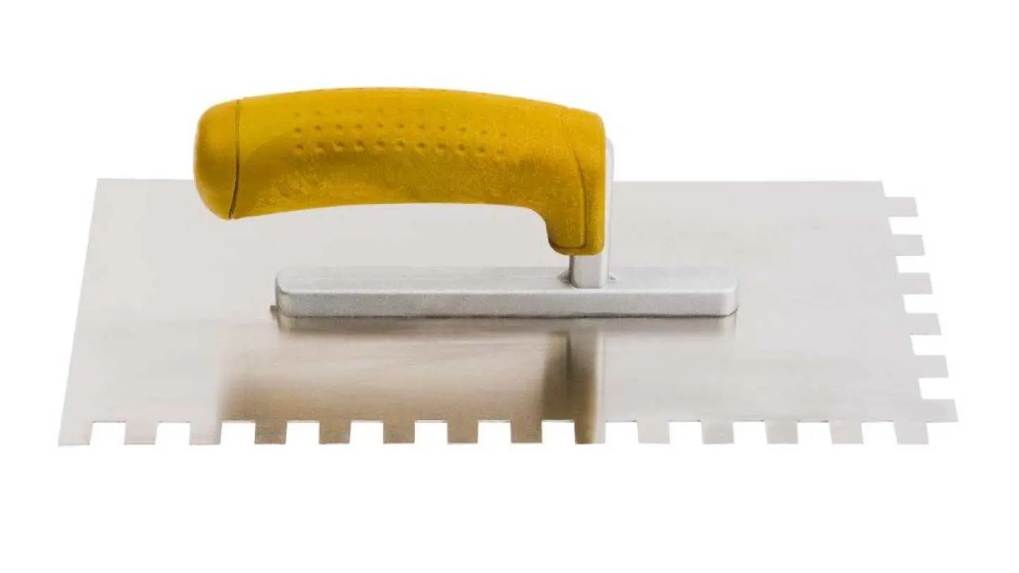 Изображение товара Гладилка зубчатая из нержавеющей стали Hardy 0800-202812 130x280 мм, зуб 12x12 мм