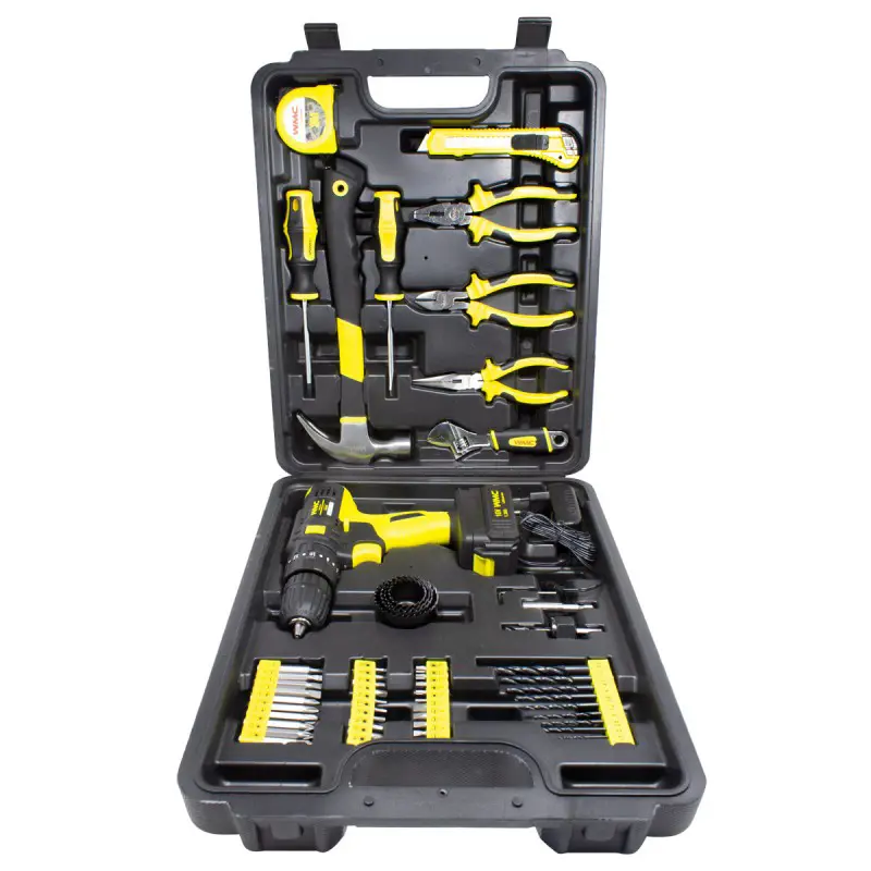 Изображение товара Набор инструментов WMC Tools WMC-1057 57 предметов с кейсом для дома и сада