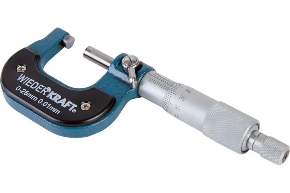 Изображение товара Микрометр нониусный WIEDERKRAFT WDK-MM2501 0-25 мм для точных измерений