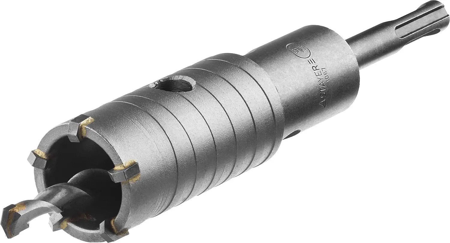 Изображение товара Коронка по бетону SDS Plus 35 мм с полным комплектом и центрирующим сверлом