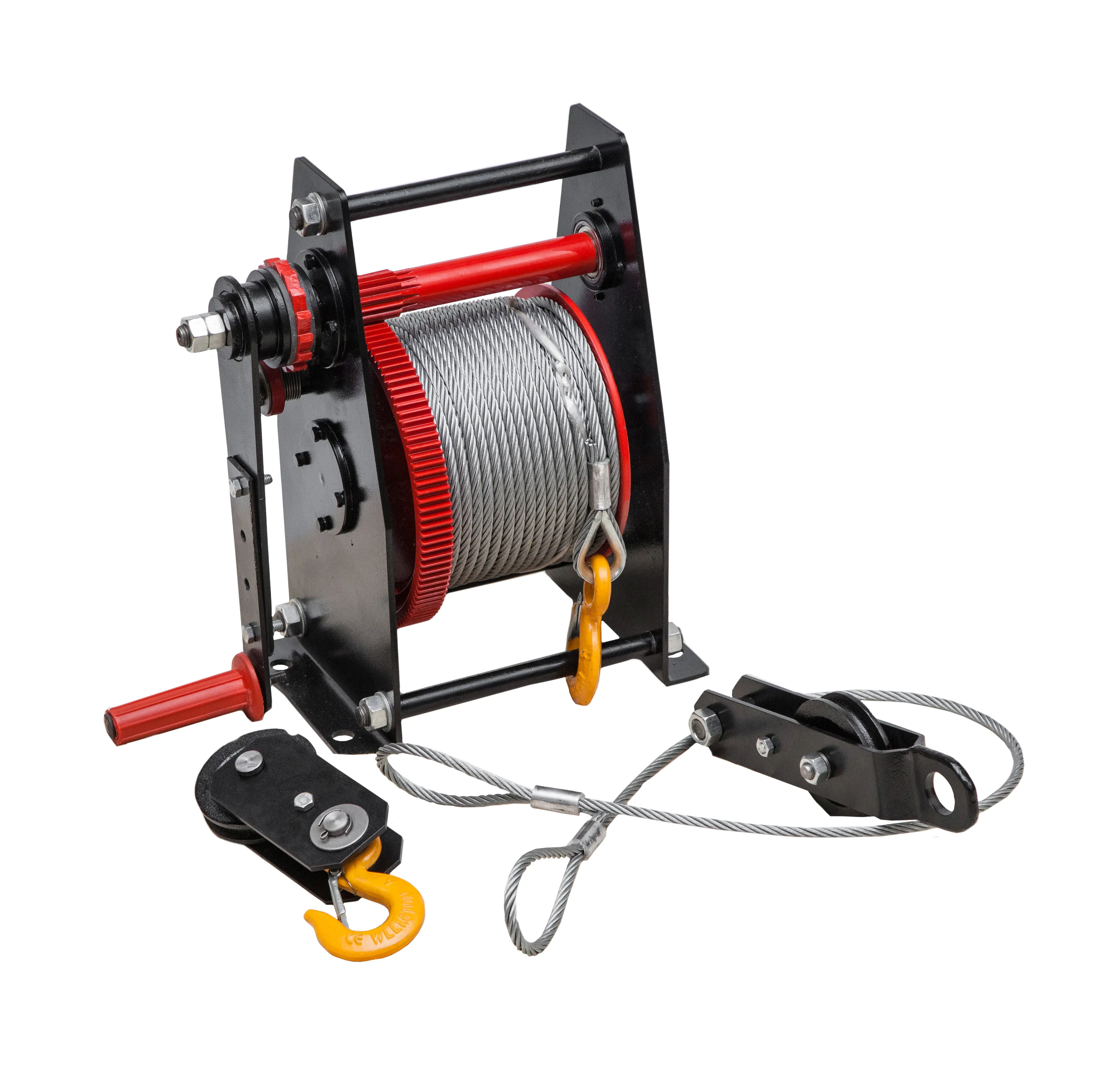Изображение товара Лебедка ручная ЛР-1 (барабанная) трос 6.5мм*60м ЦМК L0003
