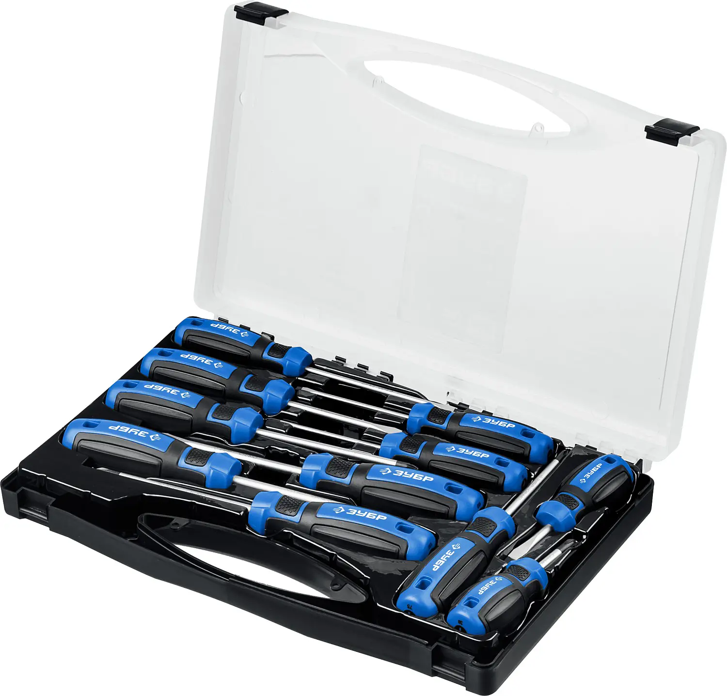 Изображение товара Набор отверток Зубр 25241 11 шт для монтажа и демонтажа с магнитными наконечниками