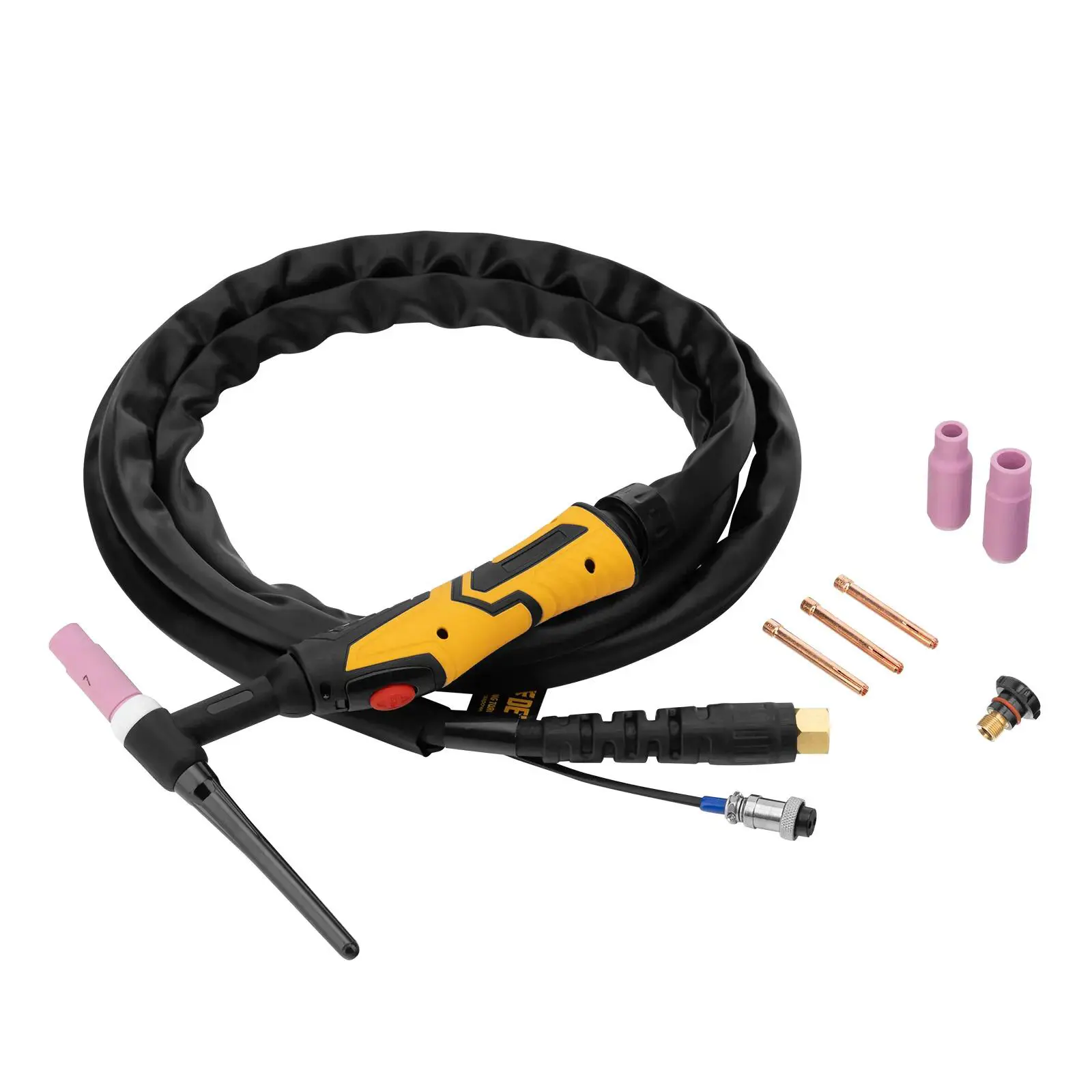 Изображение товара Горелка сварочная Denzel WP26 для аргонодуговой сварки 3м воздушное охлаждение