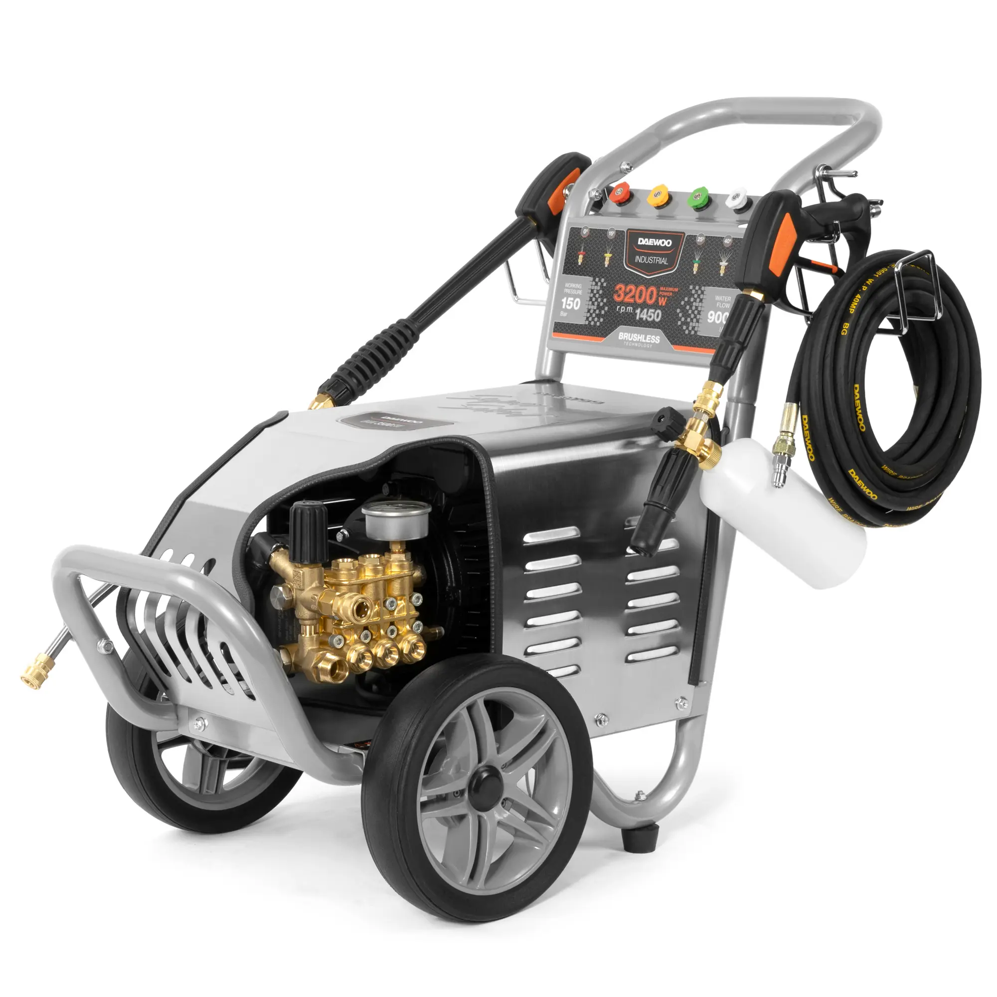 Изображение товара Мойка высокого давления Daewoo DAW 3500SW 150 бар 900 л/ч пистолет пеногенератор