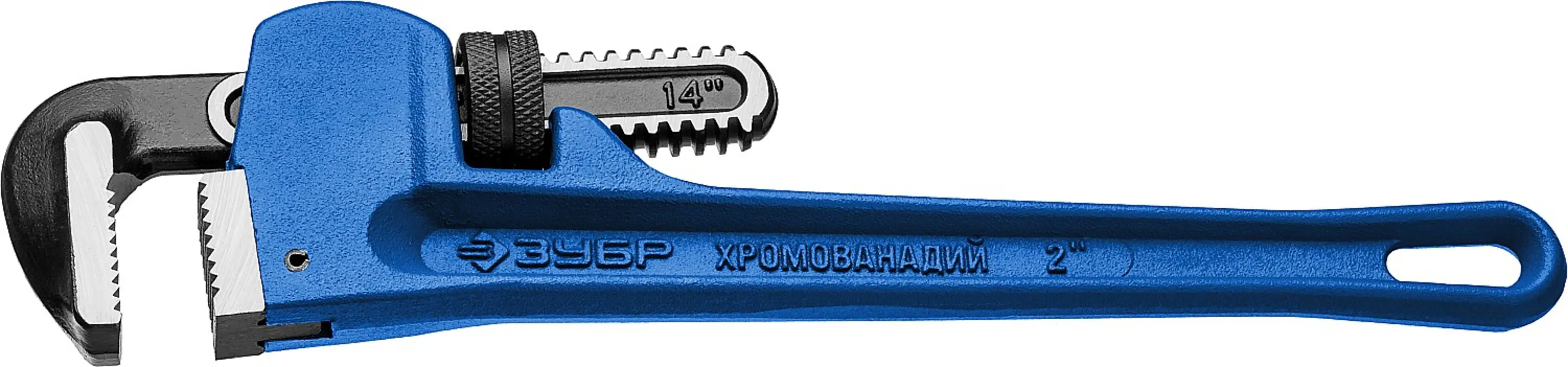 Изображение товара Ключ трубный газовый разводной 90 градусов Зубр 27339-3 2.5 дюйма 450 мм