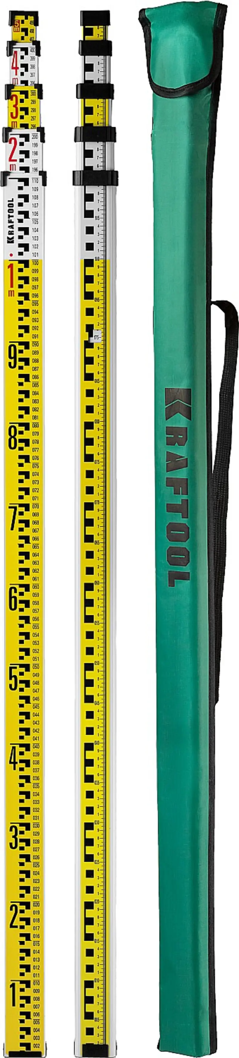 Изображение товара Качественная рейка геодезическая KRAFTOOL 34730 для лазерных инструментов