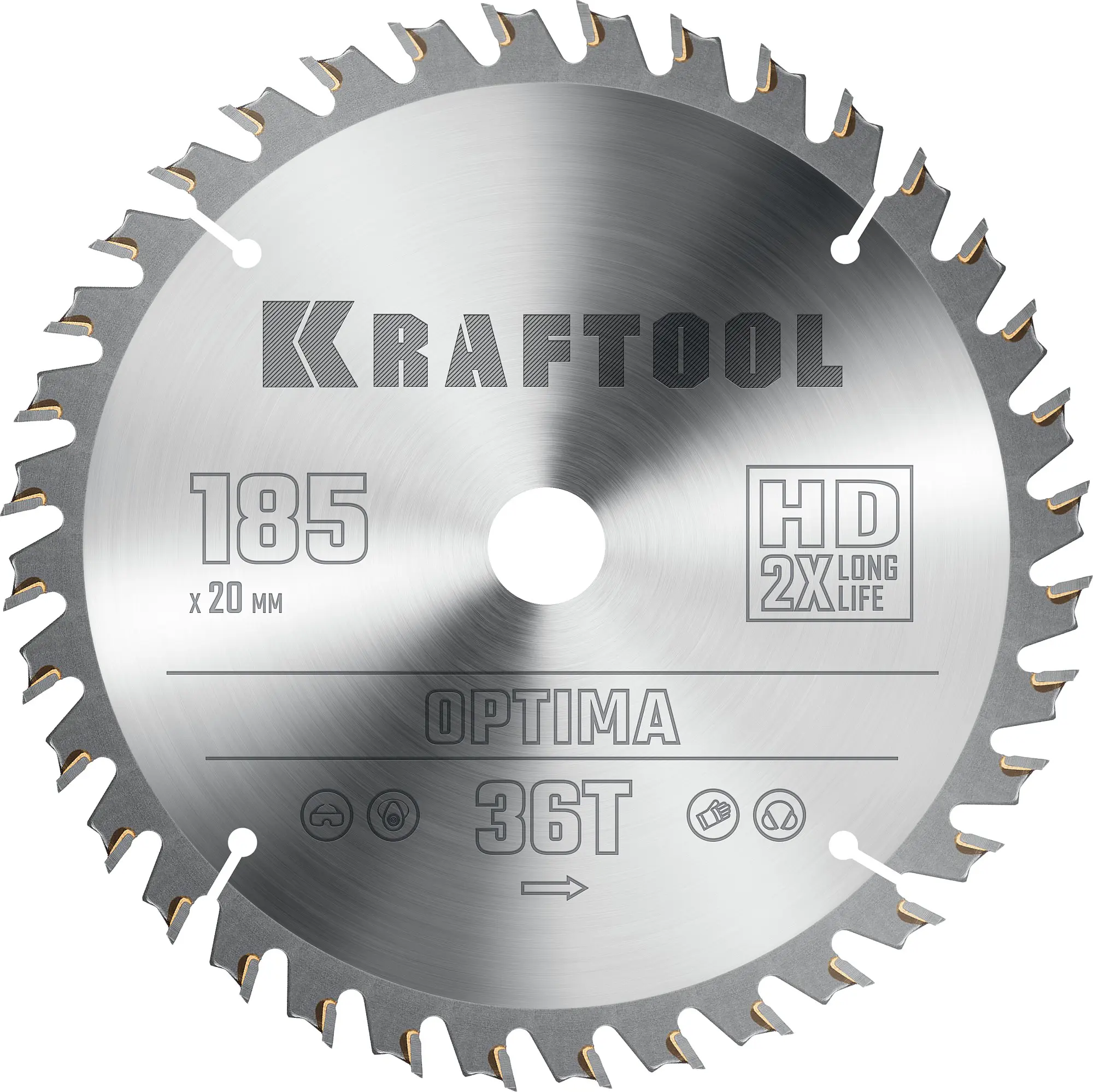 Изображение товара Дисковая пила по дереву Kraftool 185 мм 48 зубов 1.8 мм с твердосплавными зубьями