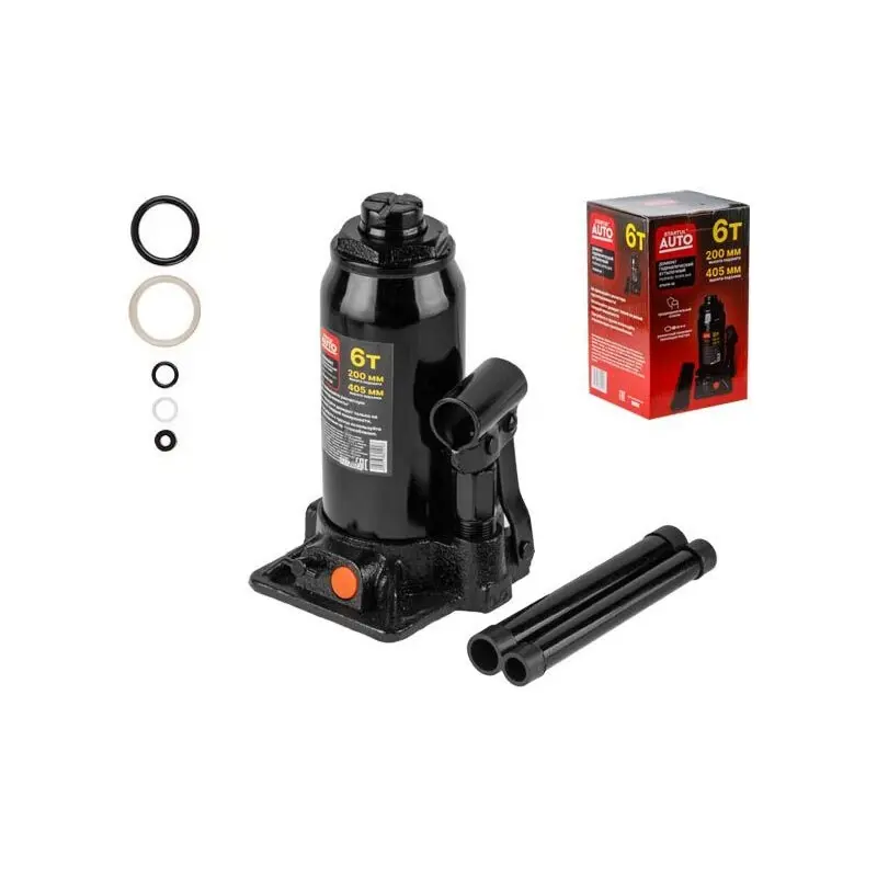 Изображение товара Домкрат бутылочный гидравлический Startul ST8019-06 ЦГ-5561172806 до 6 т, 200-405 мм