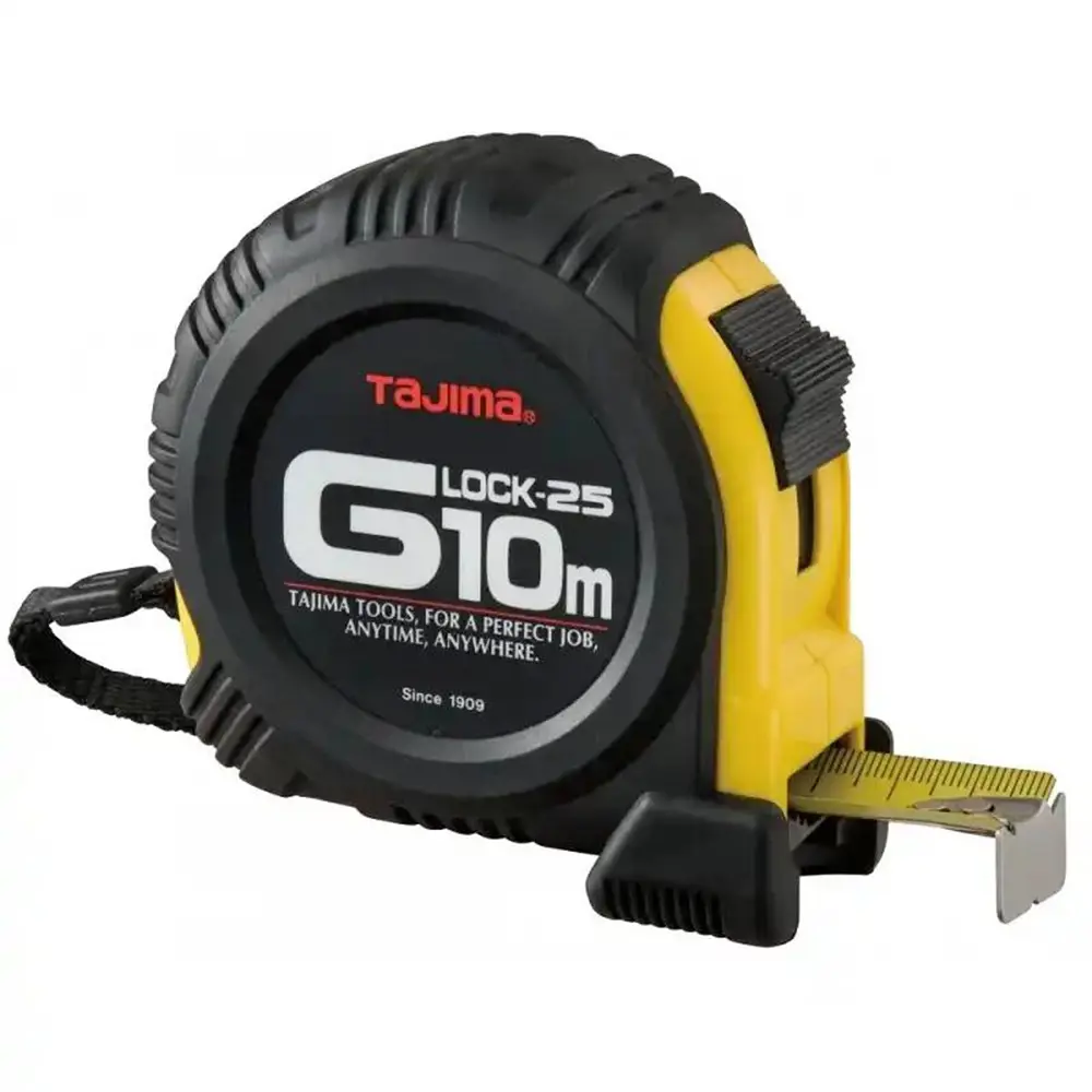 Изображение товара Рулетка Tajima G5PA0MT двухсторонняя 10 м ударопрочная черно-желтая