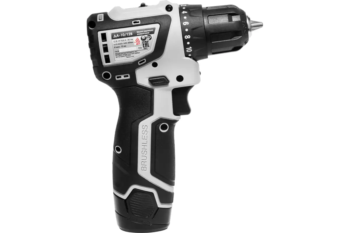 Изображение товара Аккумуляторная дрель-шуруповерт Интерскол ДА-10/12В профессиональная