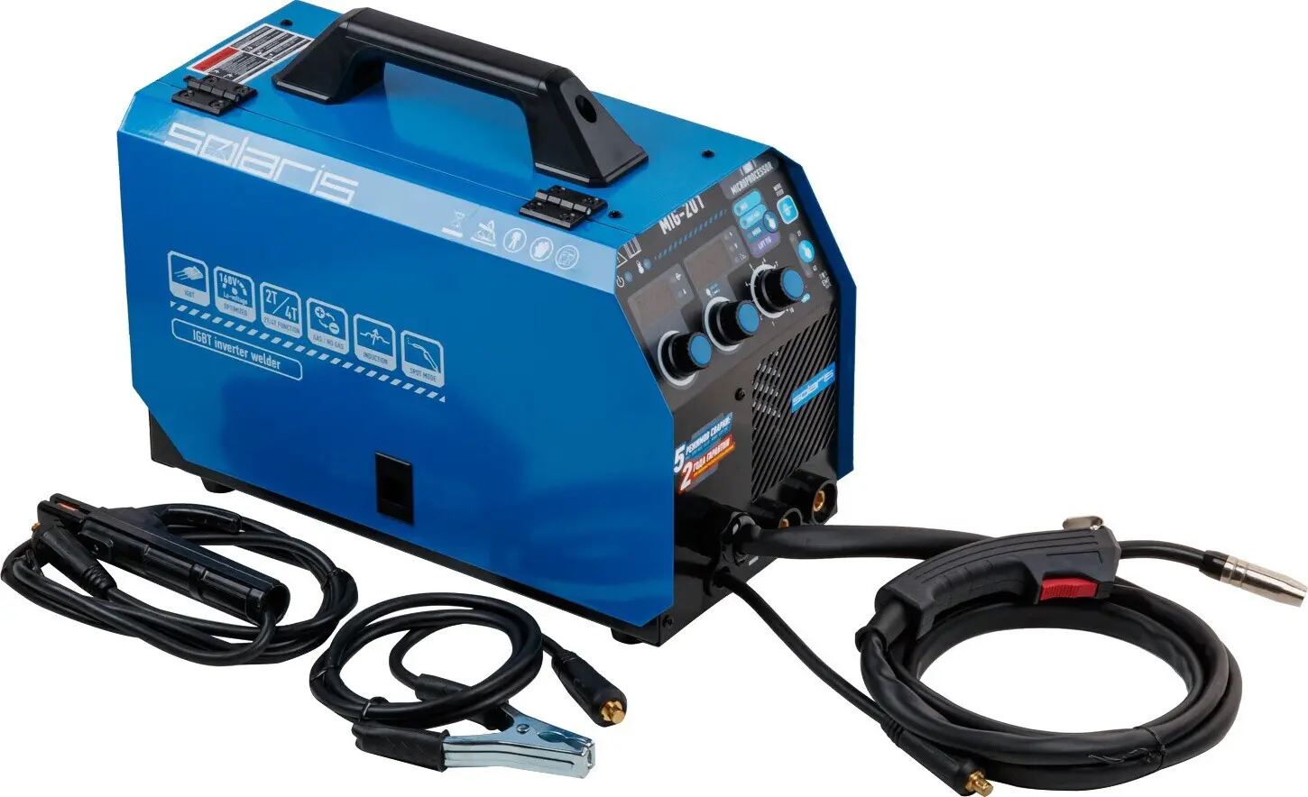 Изображение товара Сварочный полуавтомат инверторный Solaris MIG-201, 130 А, 4 мм