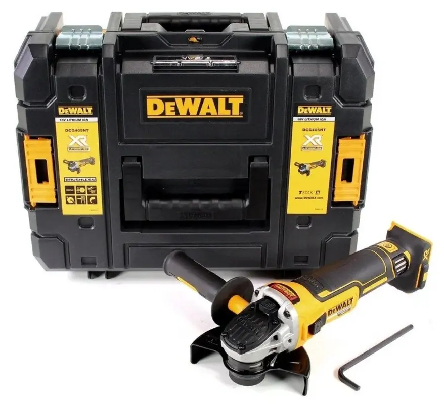 Изображение товара УШМ аккумуляторная бесщеточная Dewalt DCG405NT-XJ, 18 В Li-Ion 125 мм, без АКБ и ЗУ