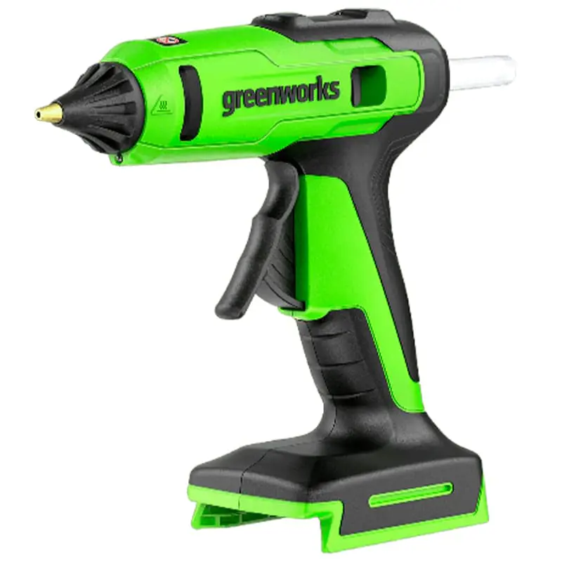 Изображение товара Пистолет клеевой аккумуляторный Greenworks G24GLG, 24 В Li-Ion без АКб и ЗУ, для стержней 11 мм