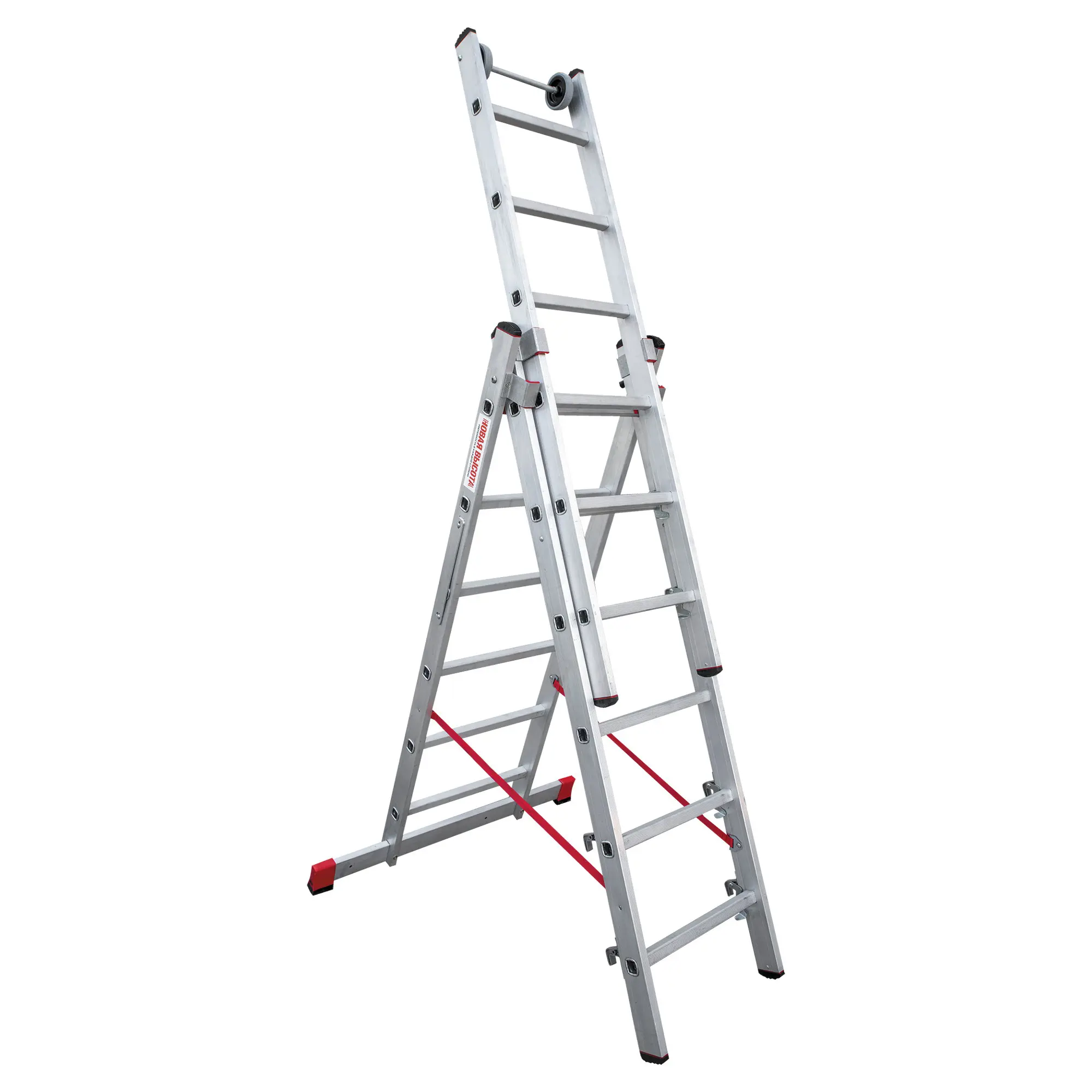 Изображение товара Лестница многопозиционная Новая высота NV 5230 трёхсекционная 6 ступеней