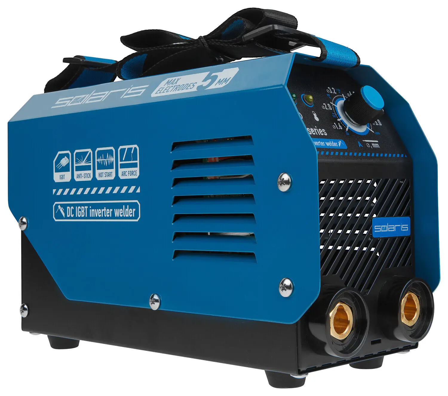 Изображение товара Сварочный полуавтомат инверторный Solaris MMA-250D 200 А компактное решение для сварки