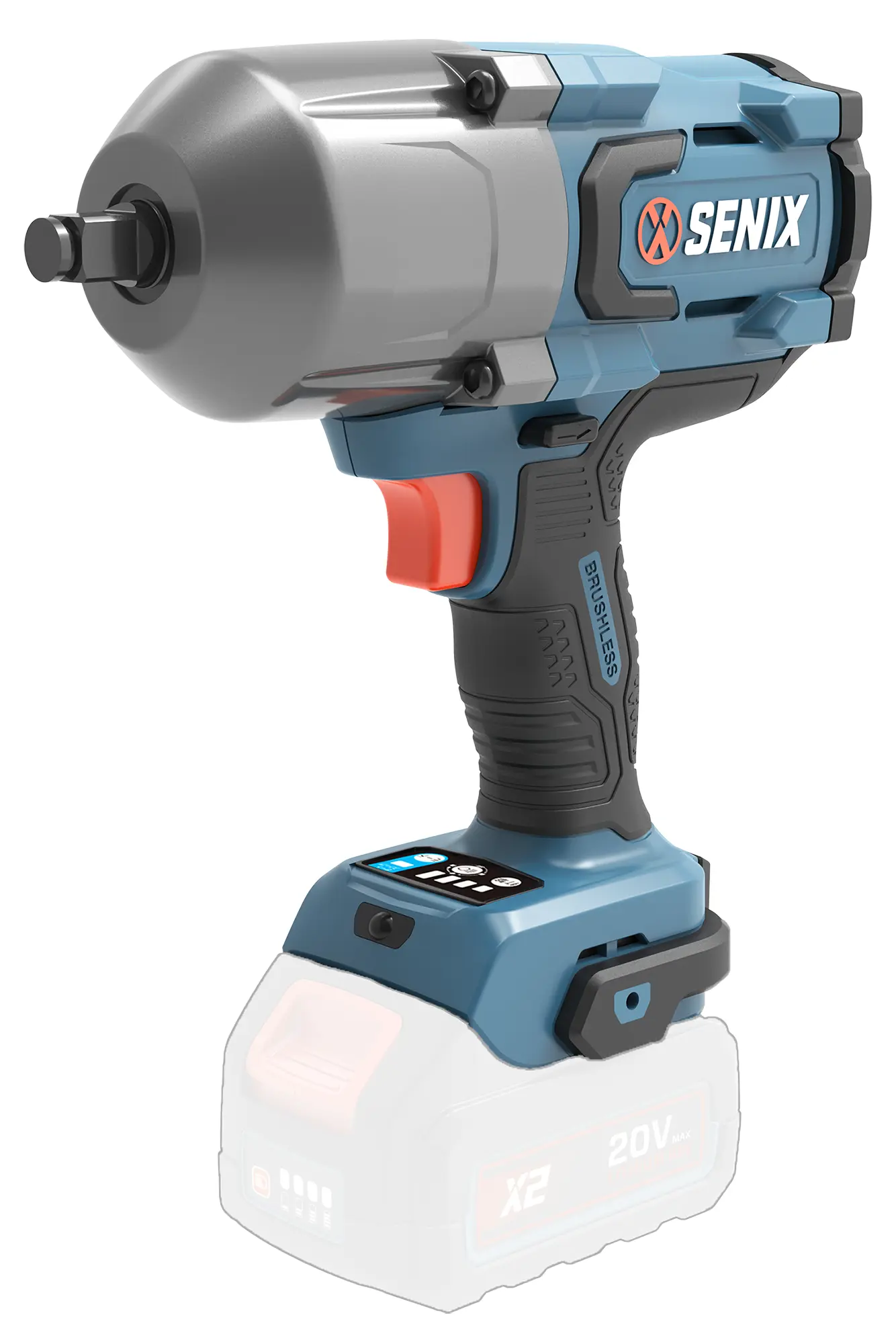 Изображение товара Гайковерт аккумуляторный SENIX PDWX2-M4-EU-0 НСК 20 В 1350 Нм