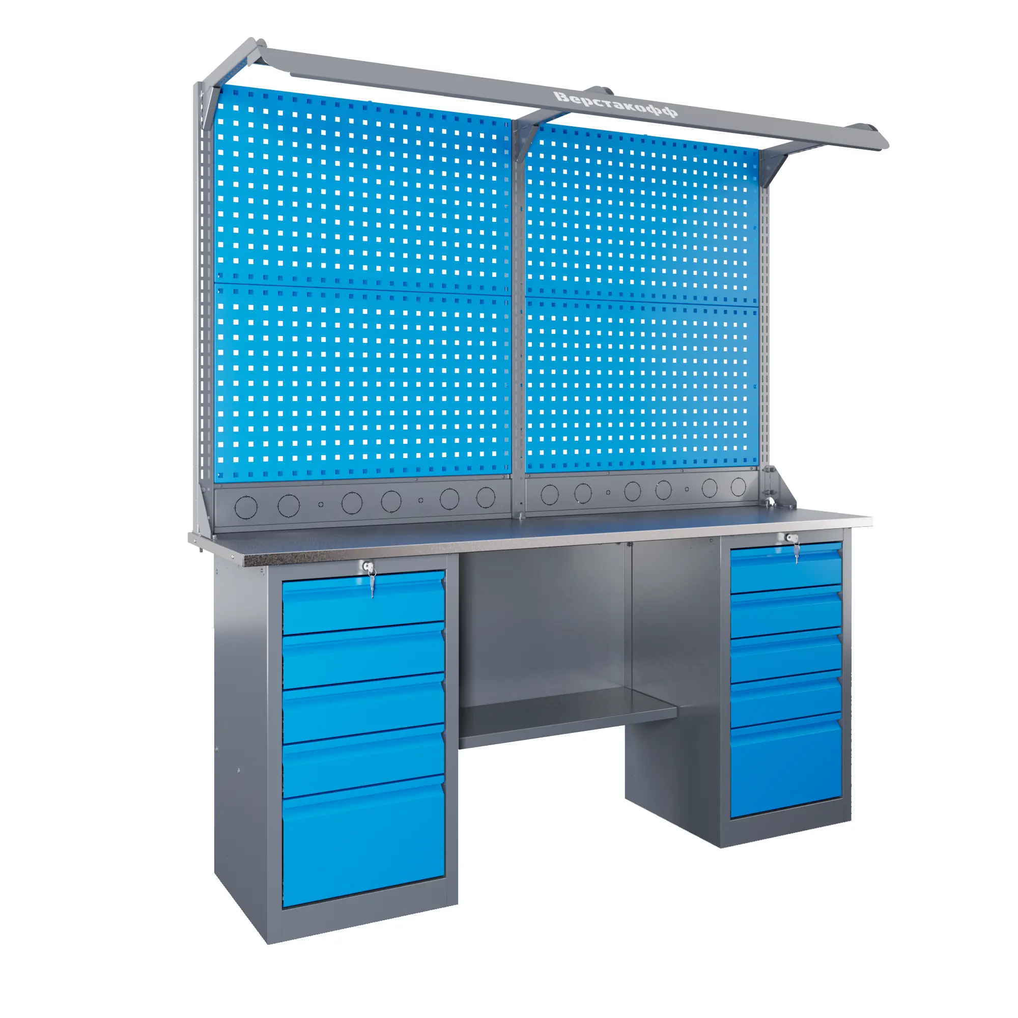 Изображение товара Верстак складной Верстакофф SLF 181.55.2-2FR, максимальная нагрузка до 300 кг