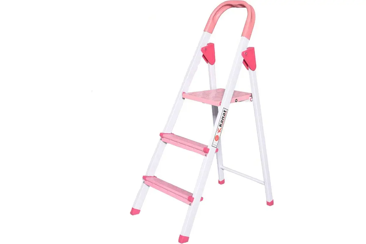 Изображение товара Стремянка стальная Kanat Rita Colorful RCM-682 2 ступени, максимальная нагрузка 150 кг