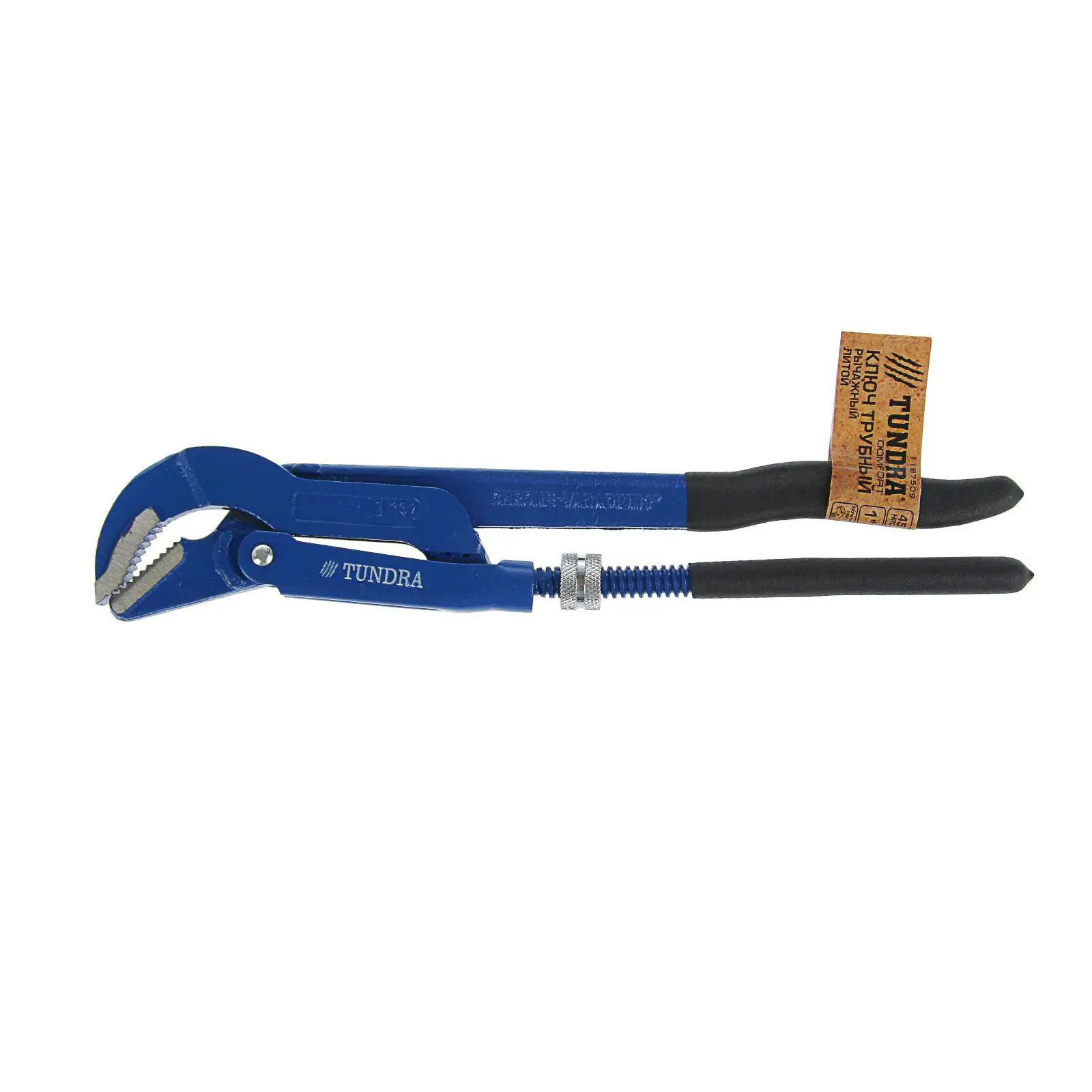 Изображение товара Ключ трубный газовый рычажный Tundra 1187509 35 мм длина 330 мм