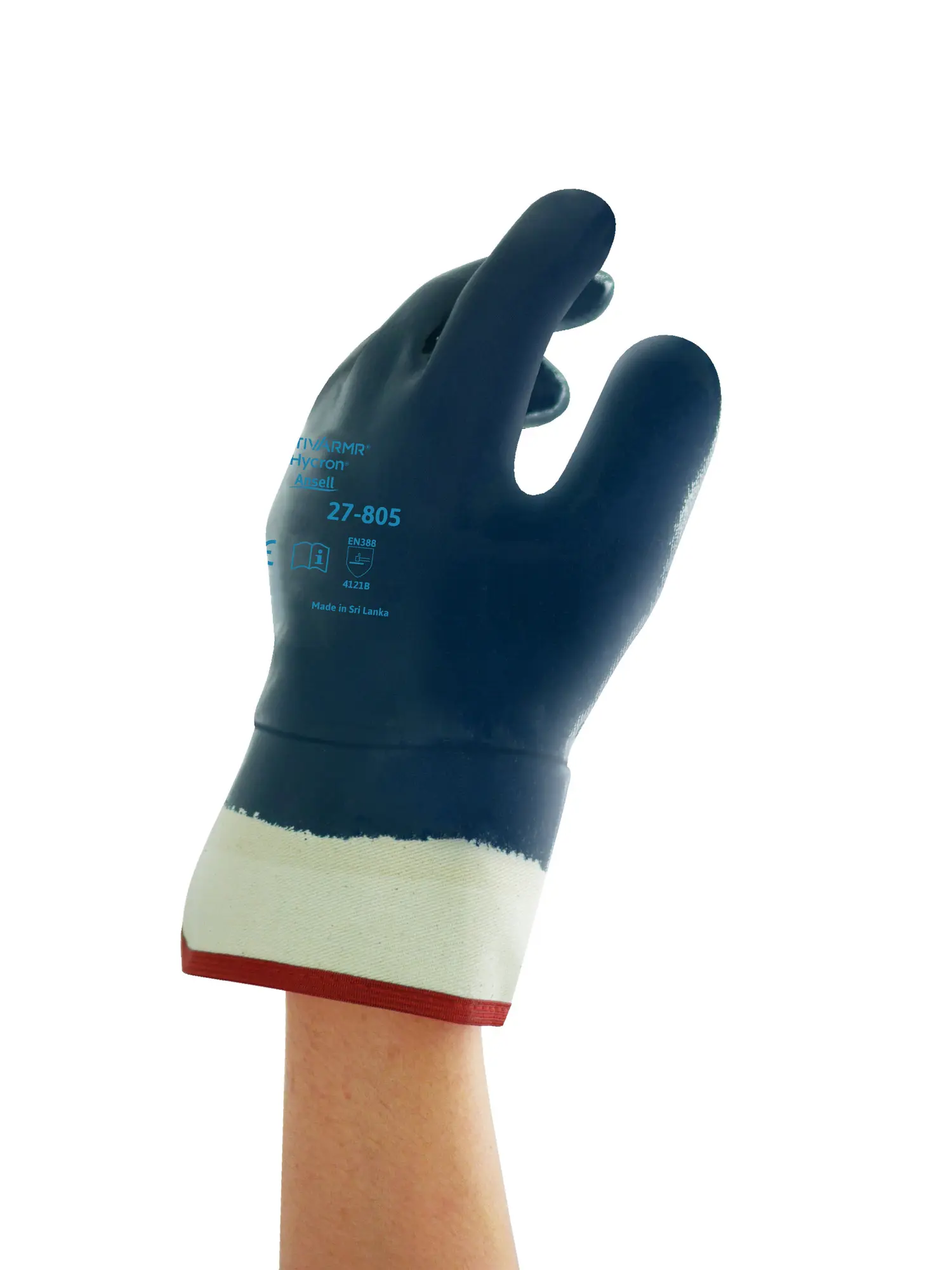 Изображение товара Перчатки хлопчатобумажные Ansell 27-805-10, размер 10/XL, от механических повреждений